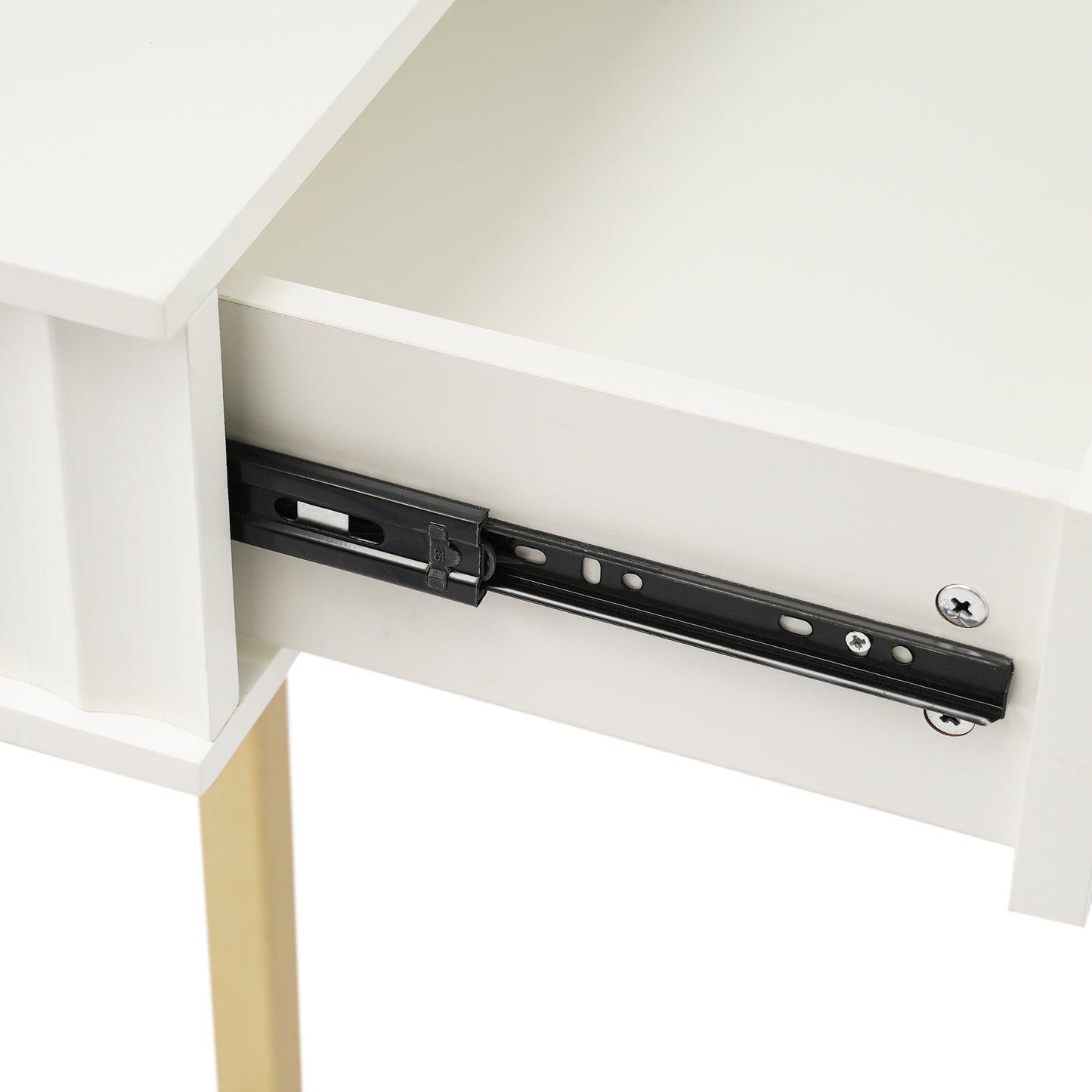 Executive Curved Office Desk, Waveform Fluted Panel Design