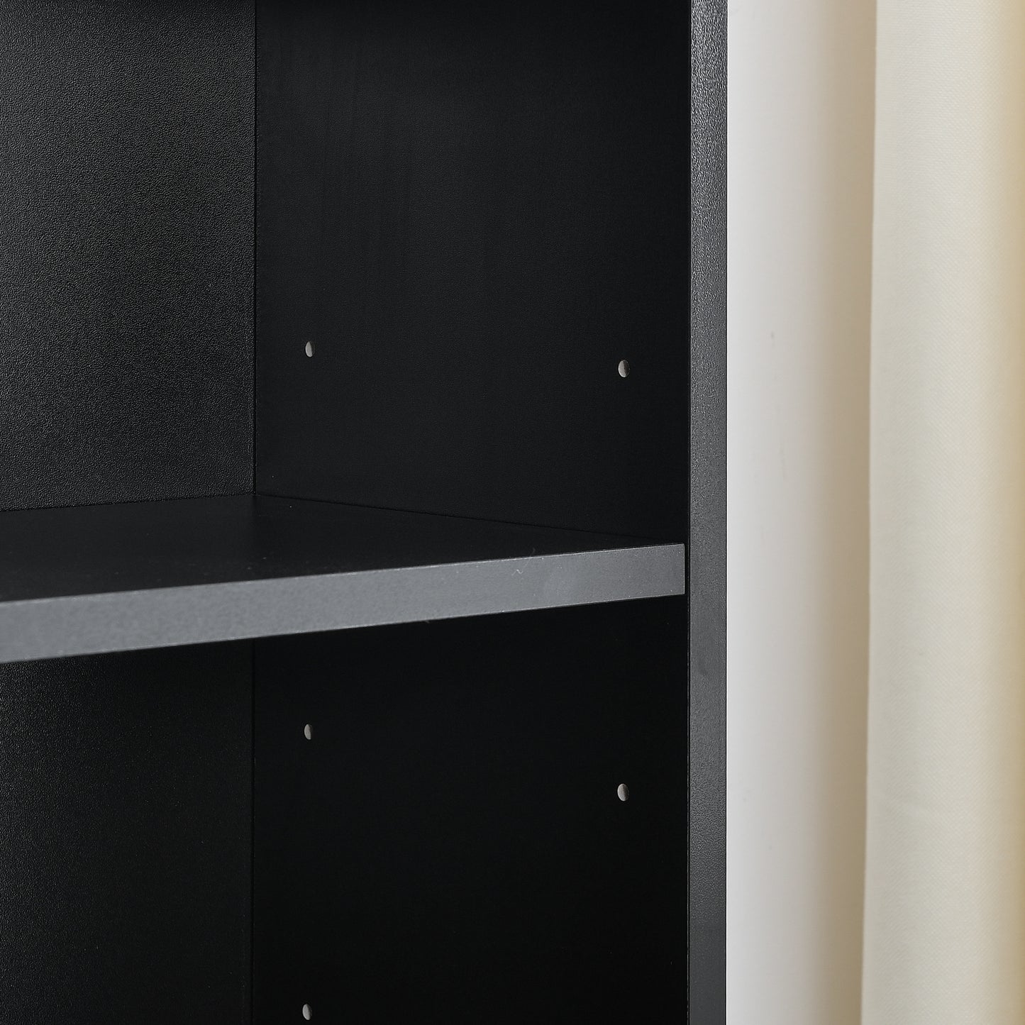 Slim Storage Cabinet with Adjustable Shelves for Home Office