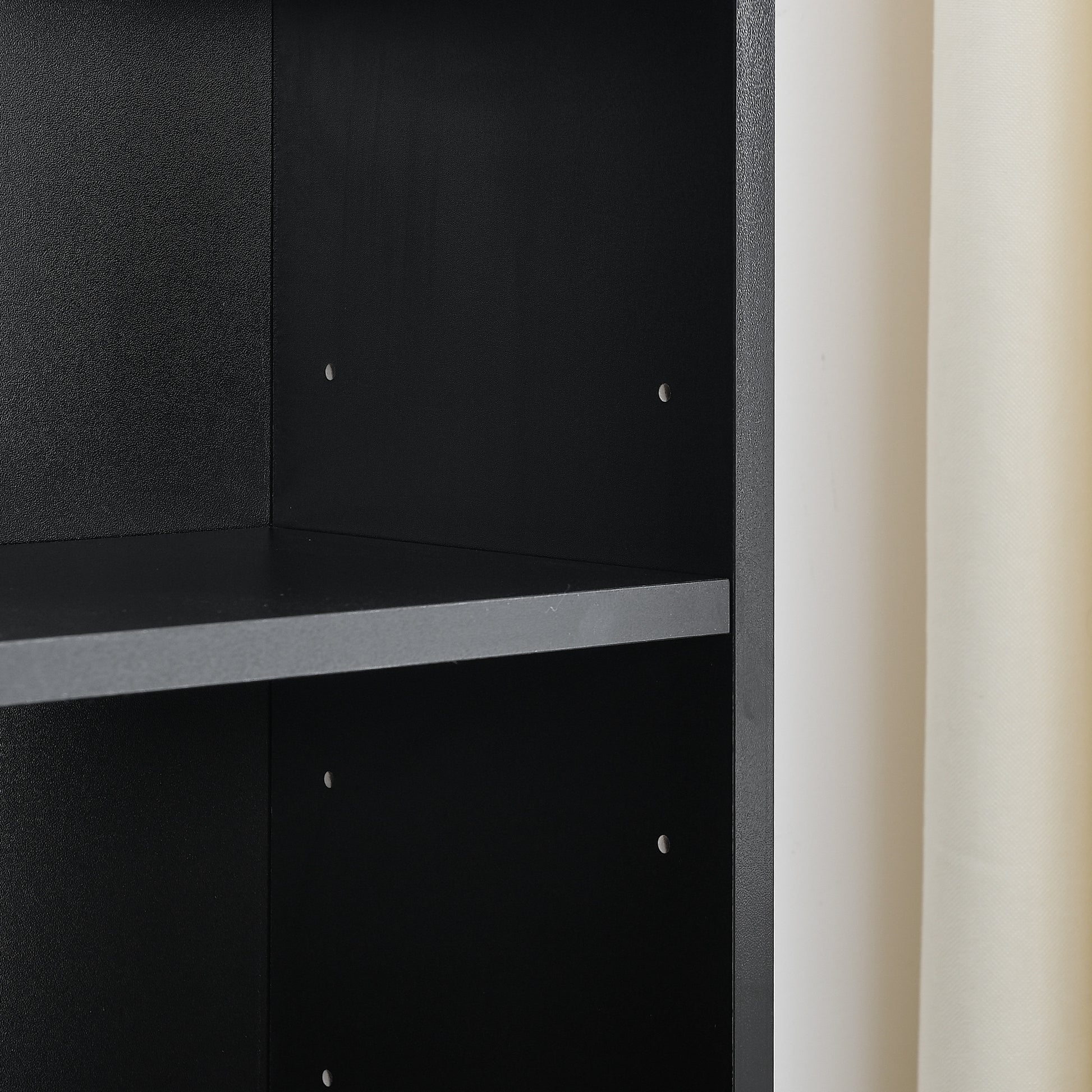 Slim Storage Cabinet with Adjustable Shelves for Home Office