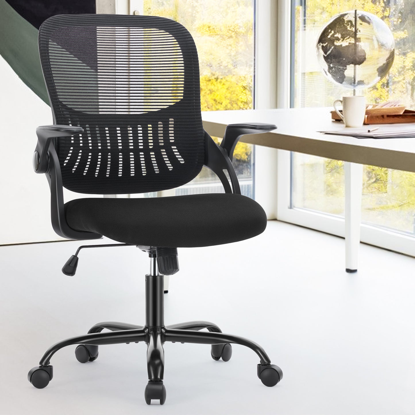 Office Mid Back Ergonomic Mesh Computer Desk