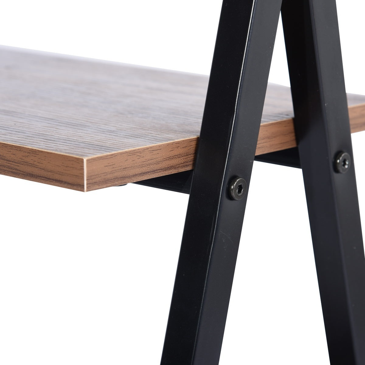 Computer Desk with 2 layers - BROWN & BLACK