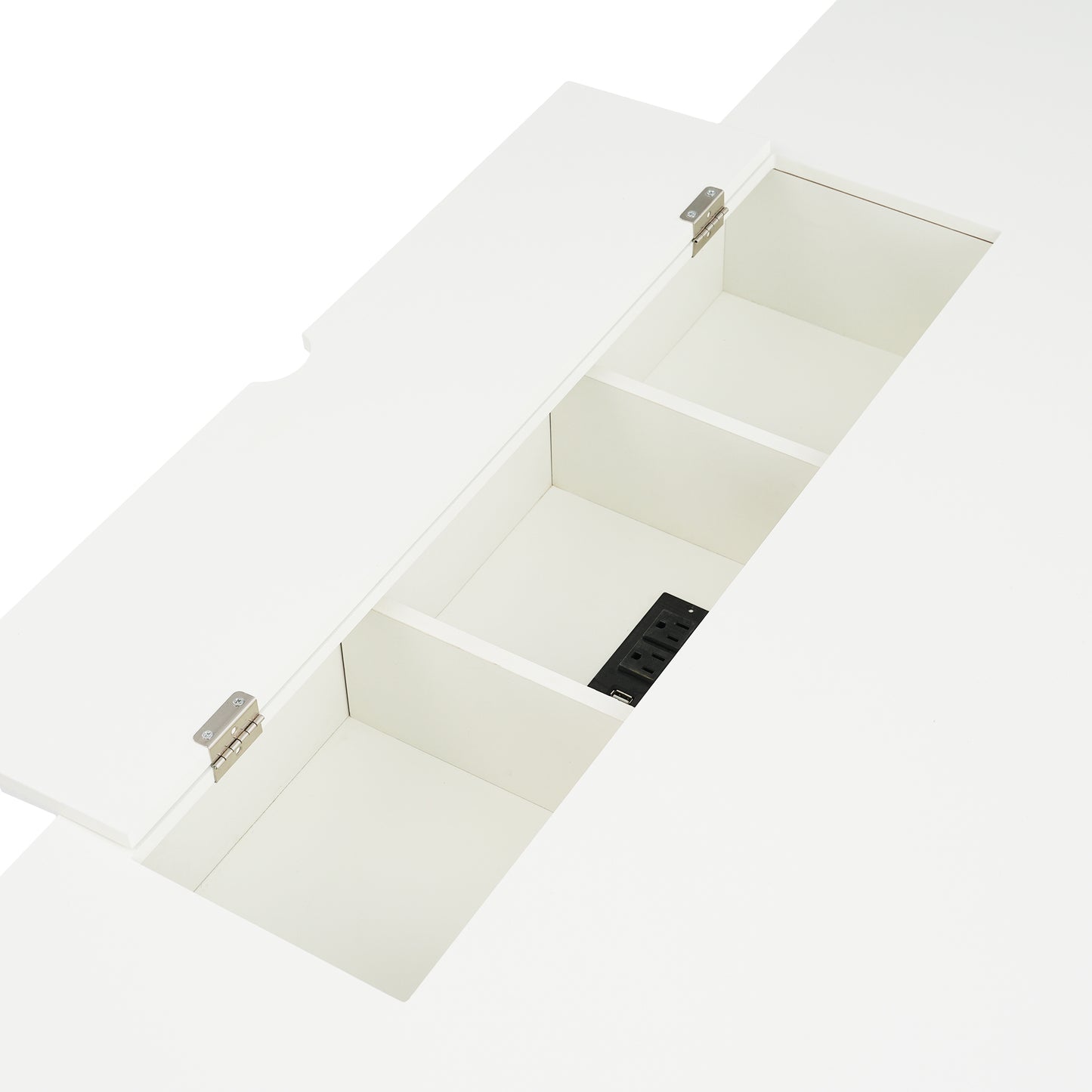 Executive Curved Office Desk, Waveform Fluted Panel Design