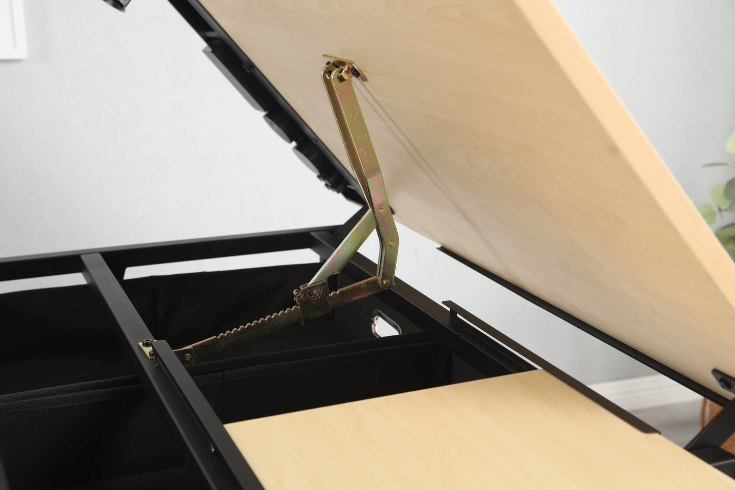 Adjustable drawing drafting table desk, 2 drawers for office