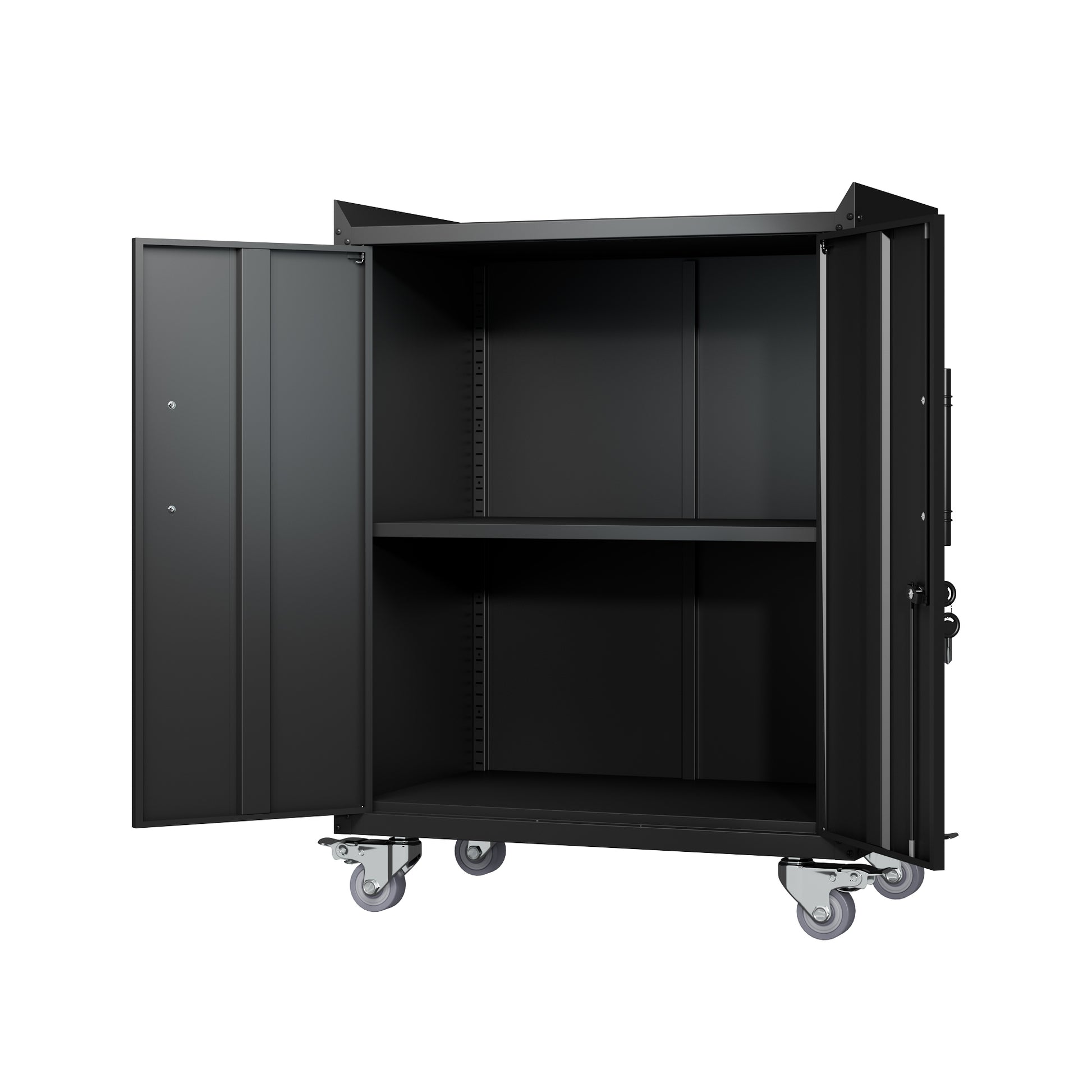 2 Door Tool Cabinets Lockable with Wheels