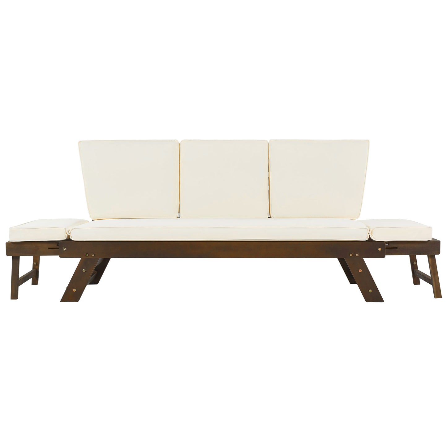 Outdoor Adjustable Patio, Daybed Sofa Chaise Lounge, Cushions