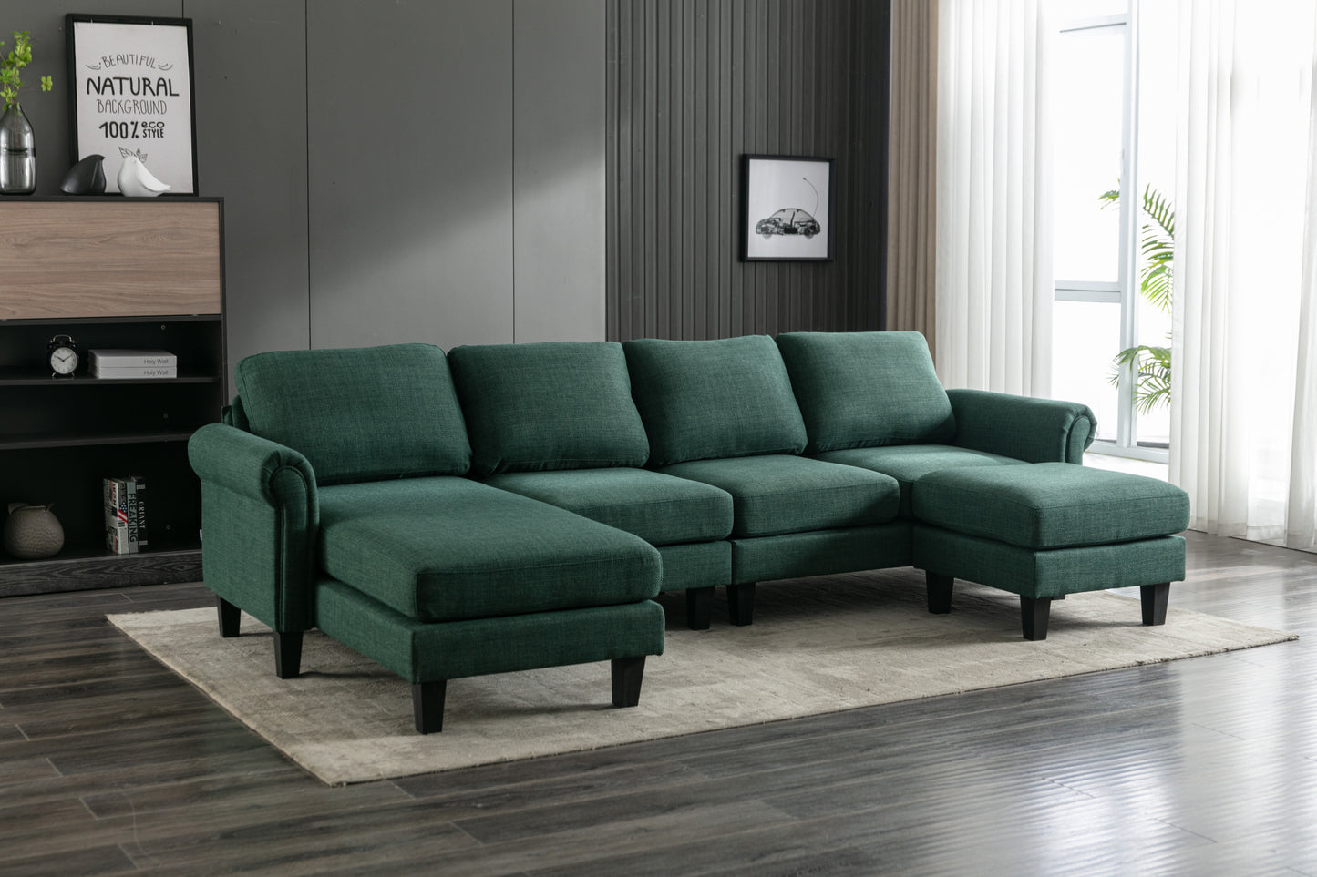 COOLMORE Accent Living Room Sofa Sectional