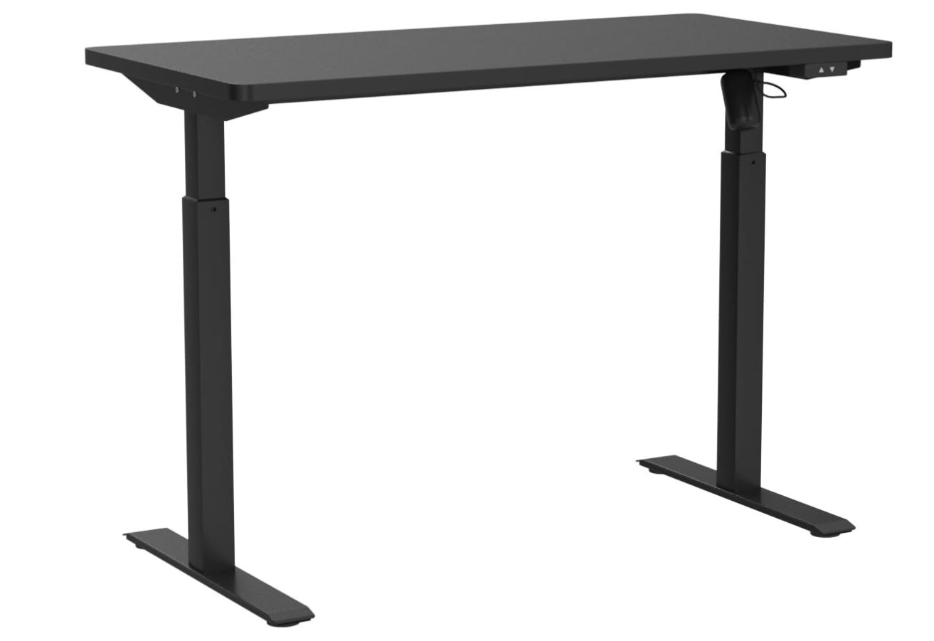 Whole Piece Electric Standing Home Office Desks - Black