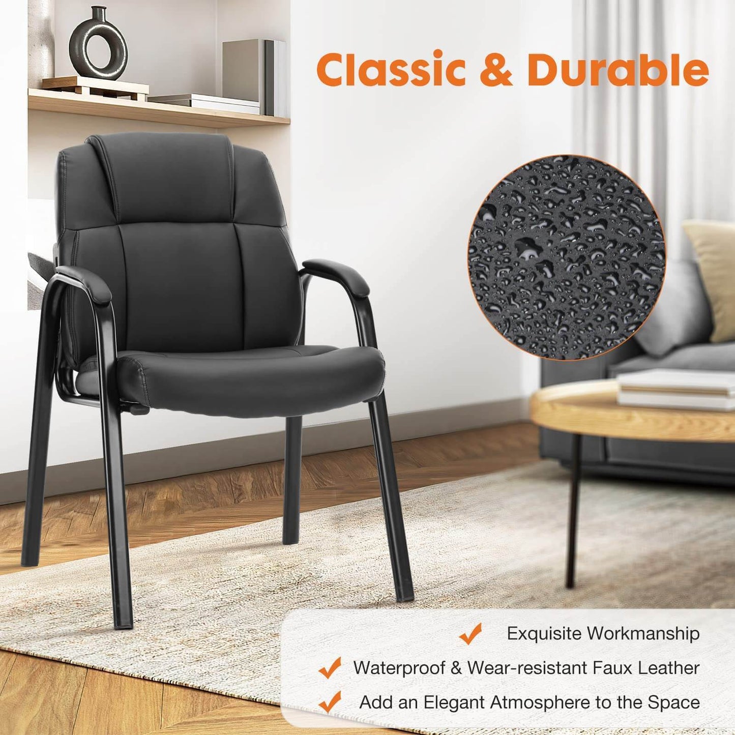 Leather Conference Room Chairs Padded Arms