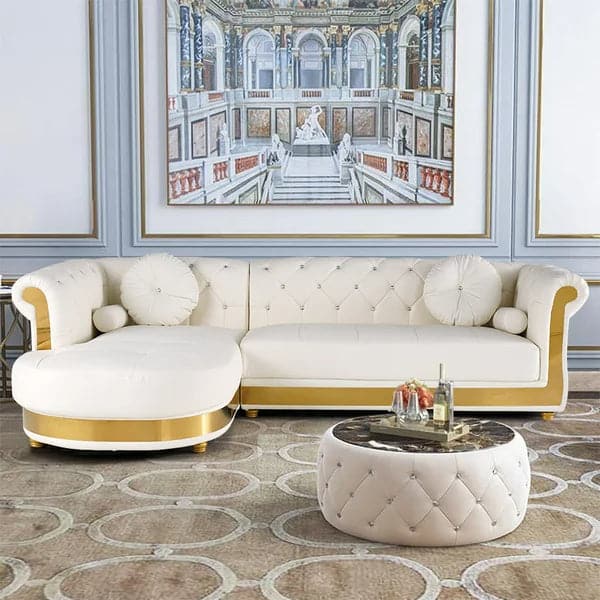 L-Shaped Sectional Sofa: 5-Seater Loveseat