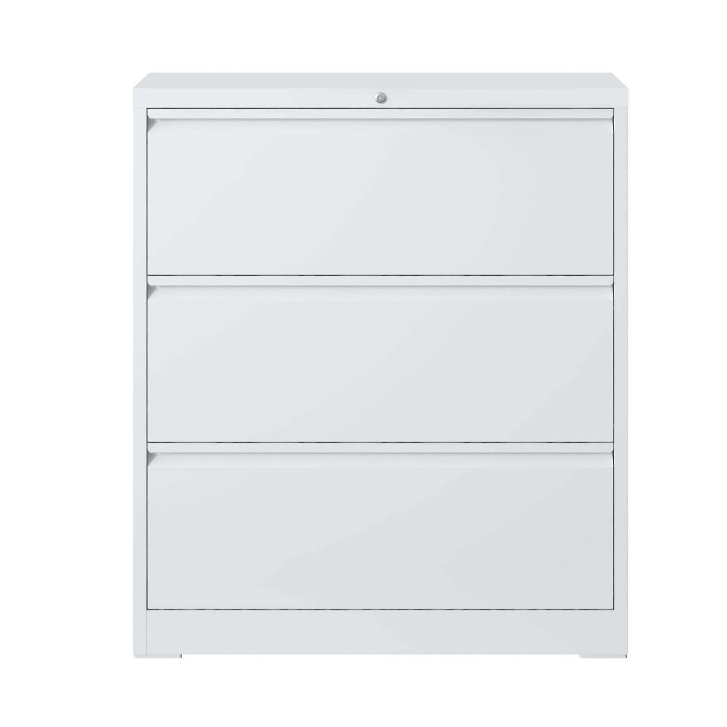 File Cabinet 3 Drawer, White Filing Cabinet Lockable Home Office