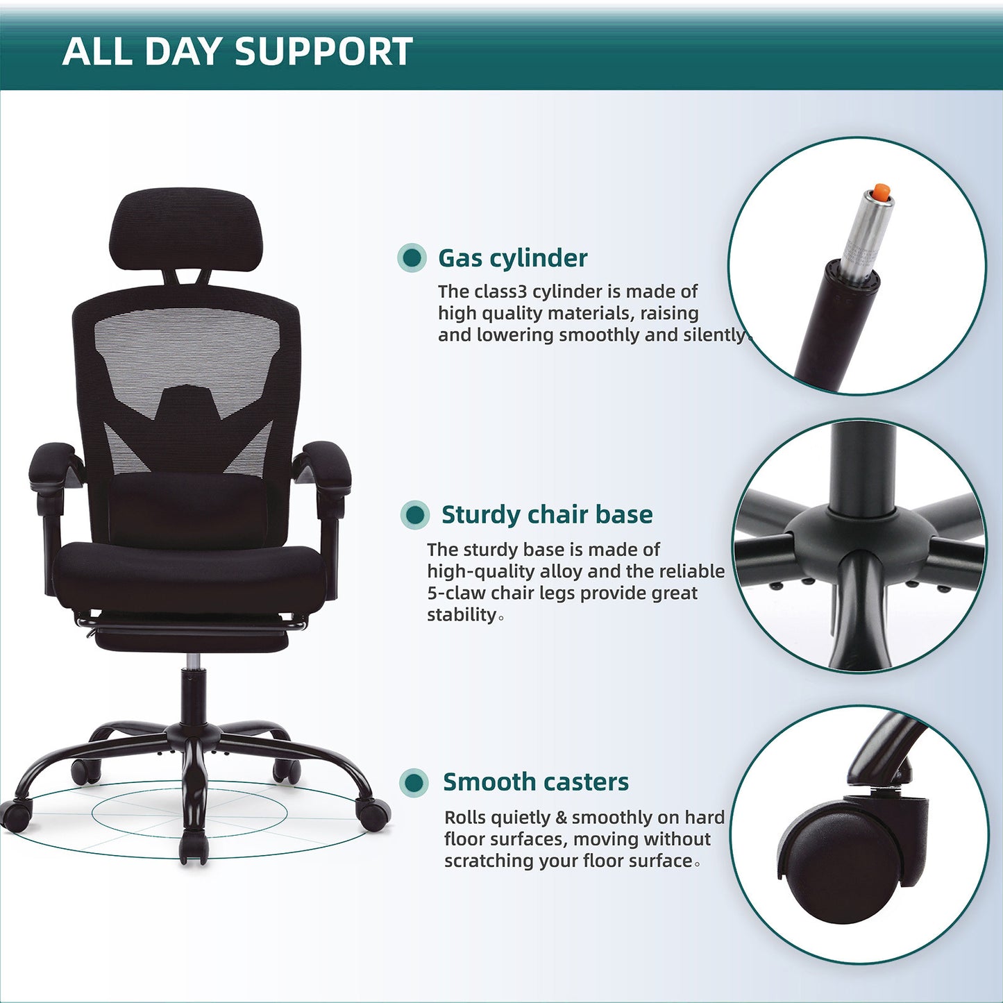 Ergonomic Office Chair Lumbar Support Pillow Computer Desk Chair