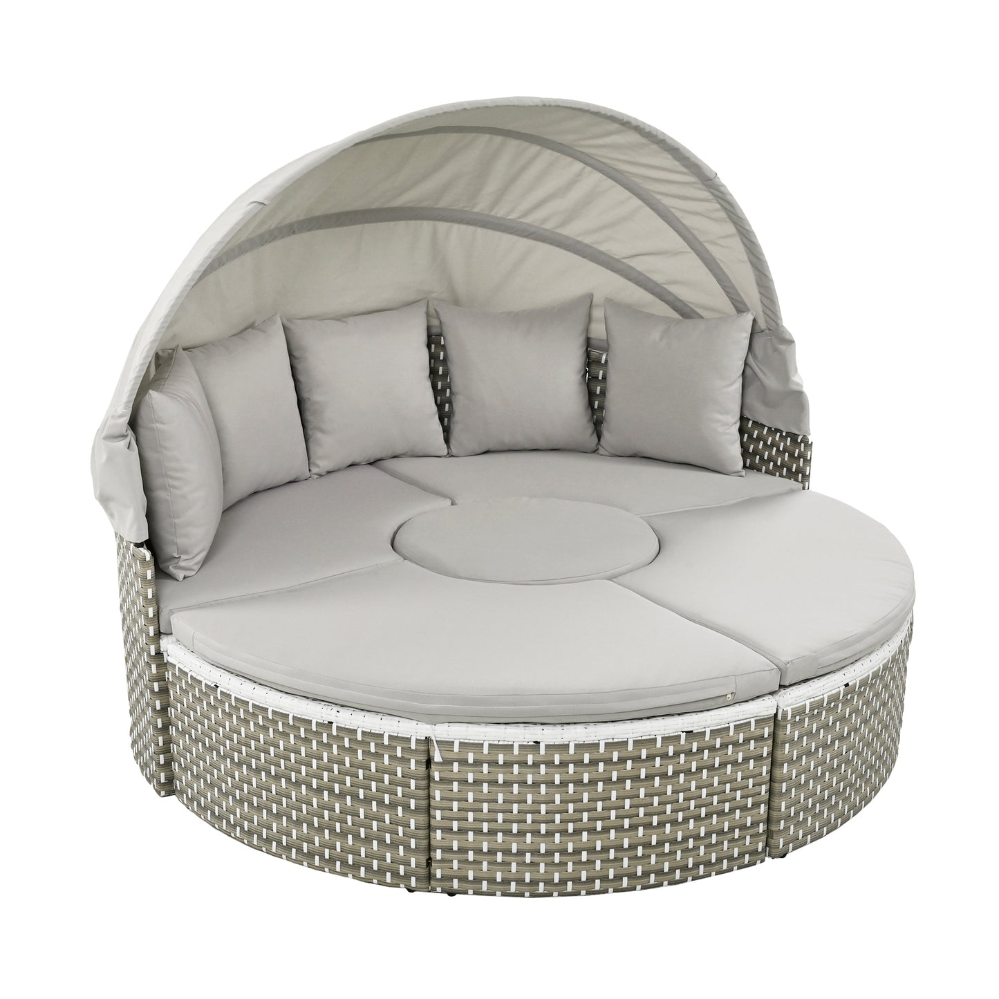 Patio Furniture Round Outdoor Sectional Sofa Set