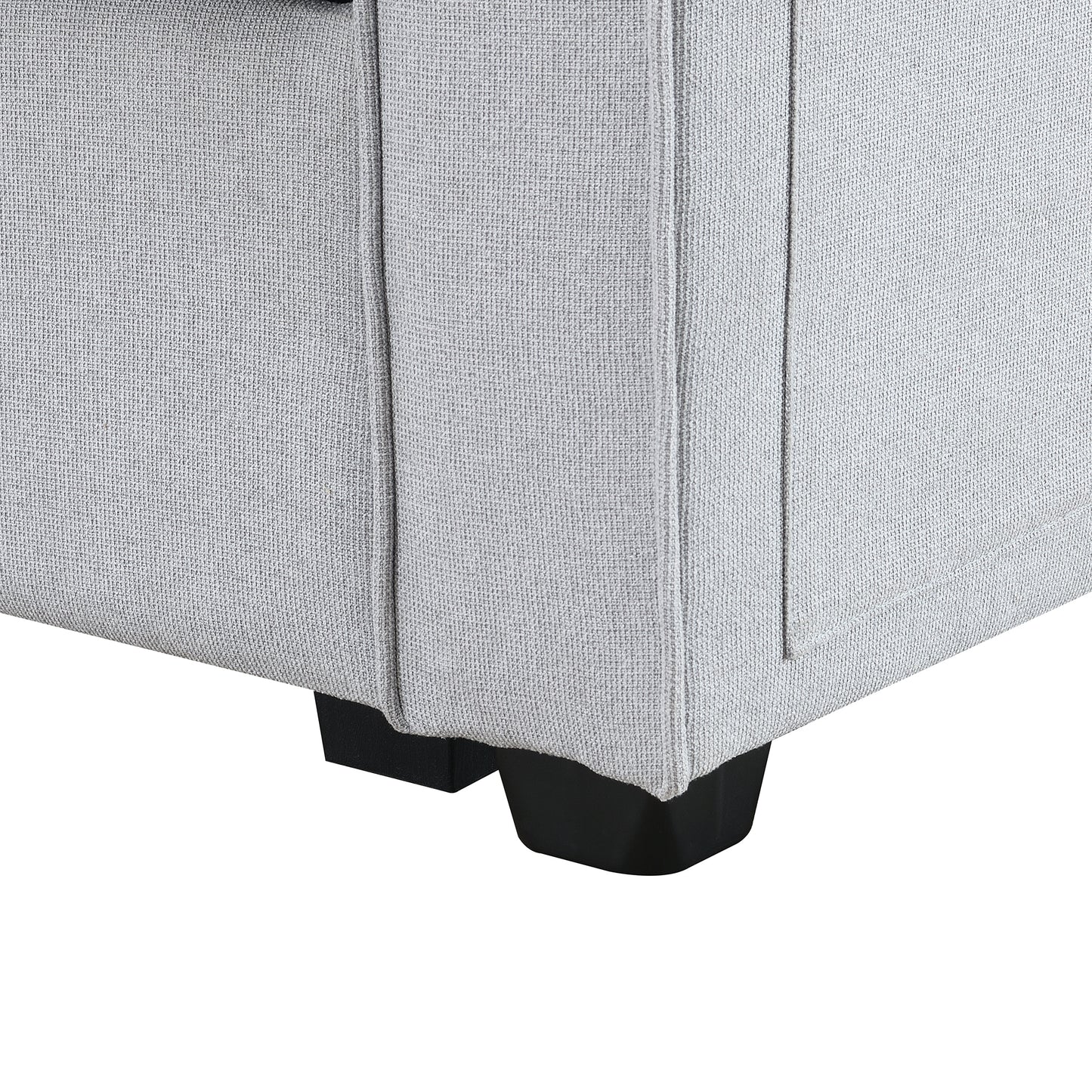 Upholstered Sofa, Console, USB, Linen, 4 Pillows (4-Seat)