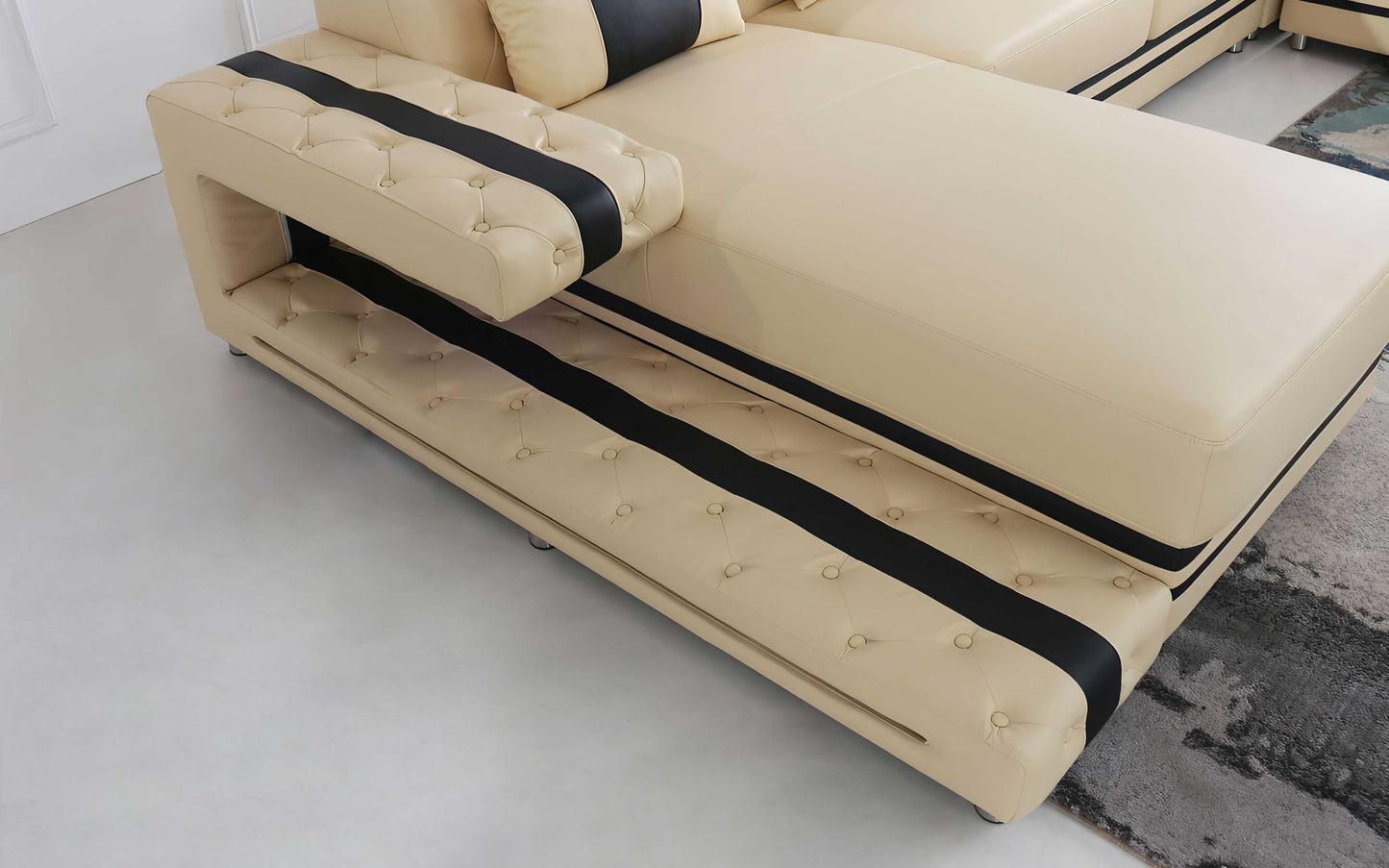 Tion Modern Sectional Sofa with LED Light