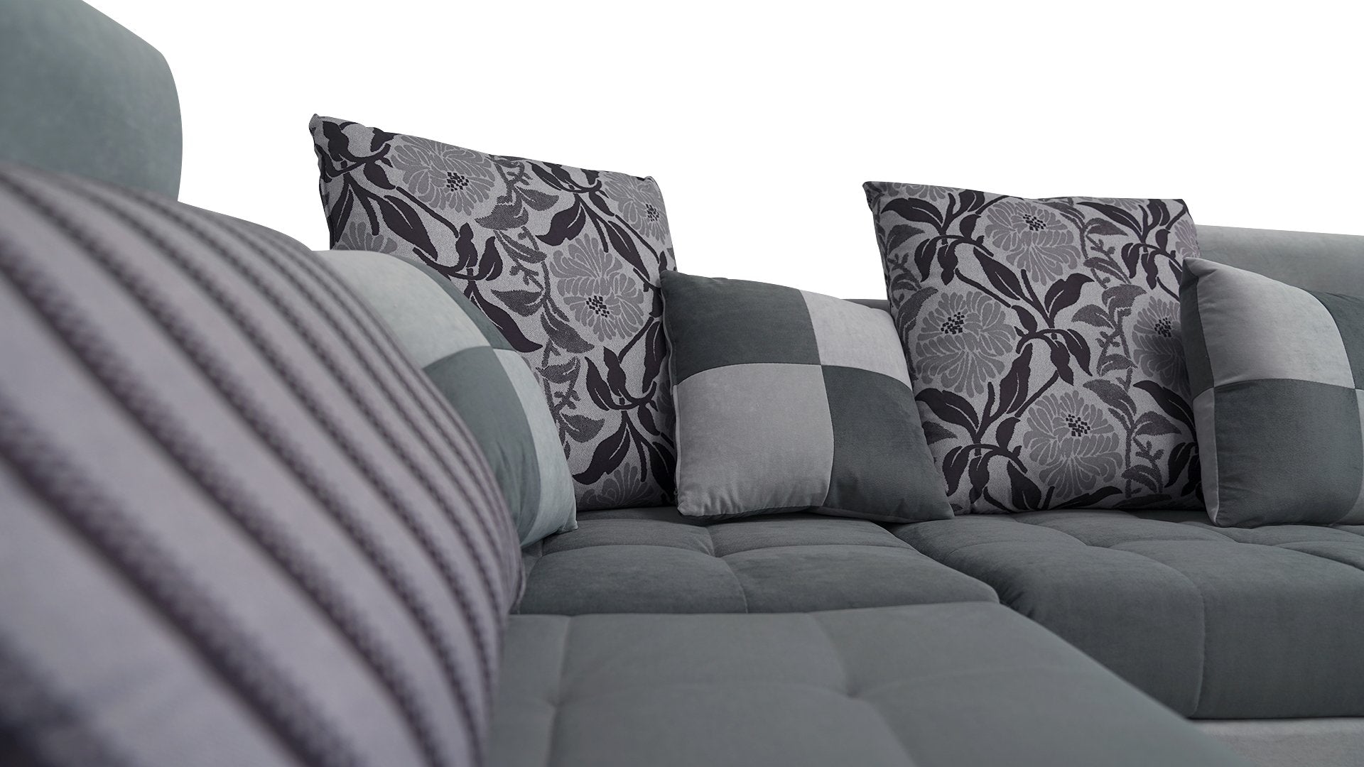 Modular Tufted Sectional With Chaise