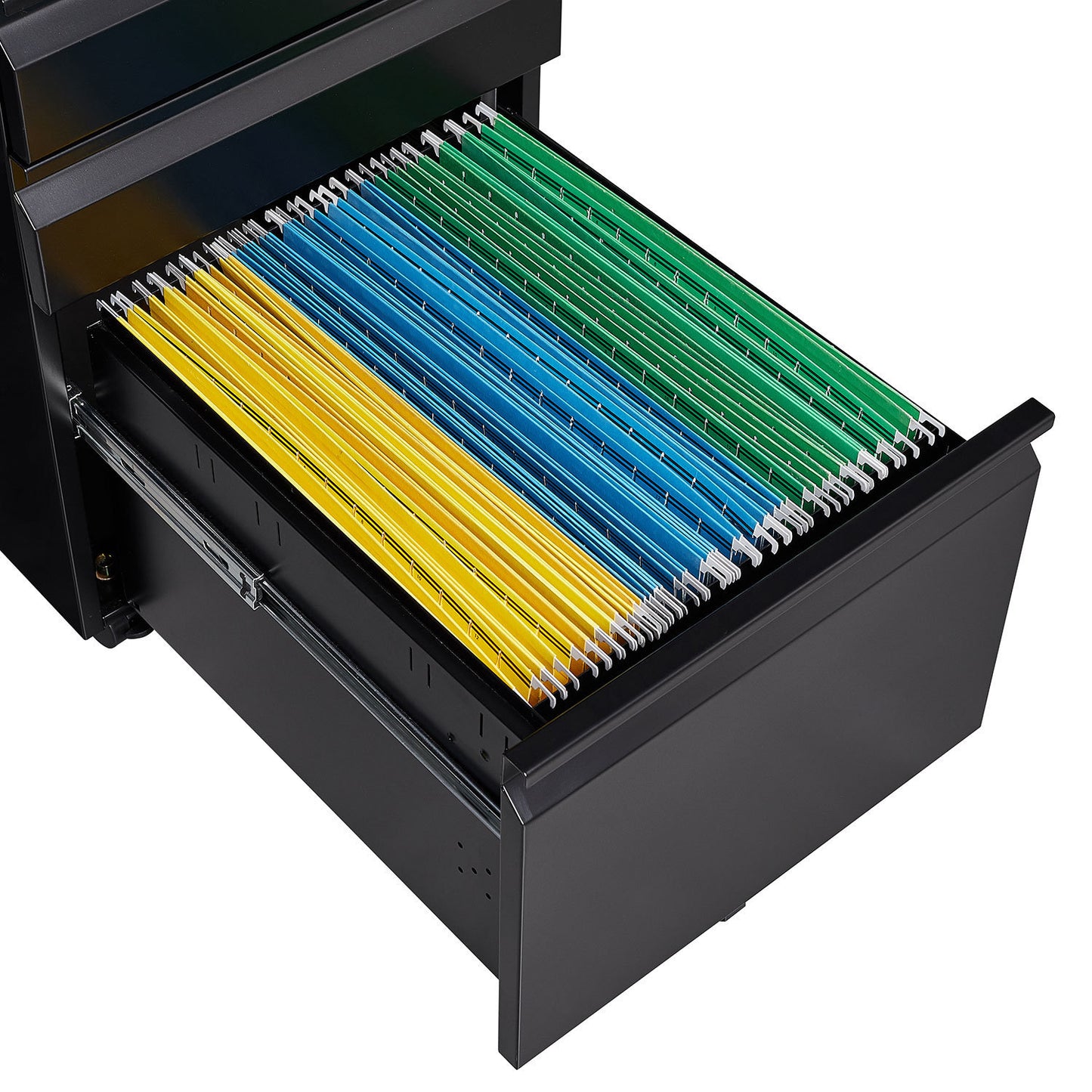 3-Drawer Mobile File Cabinet with Lock, Office Storage