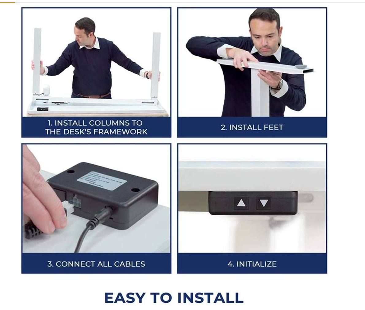 Electric Standing Desk, Height Adjustable ,Sit Stand Home Office
