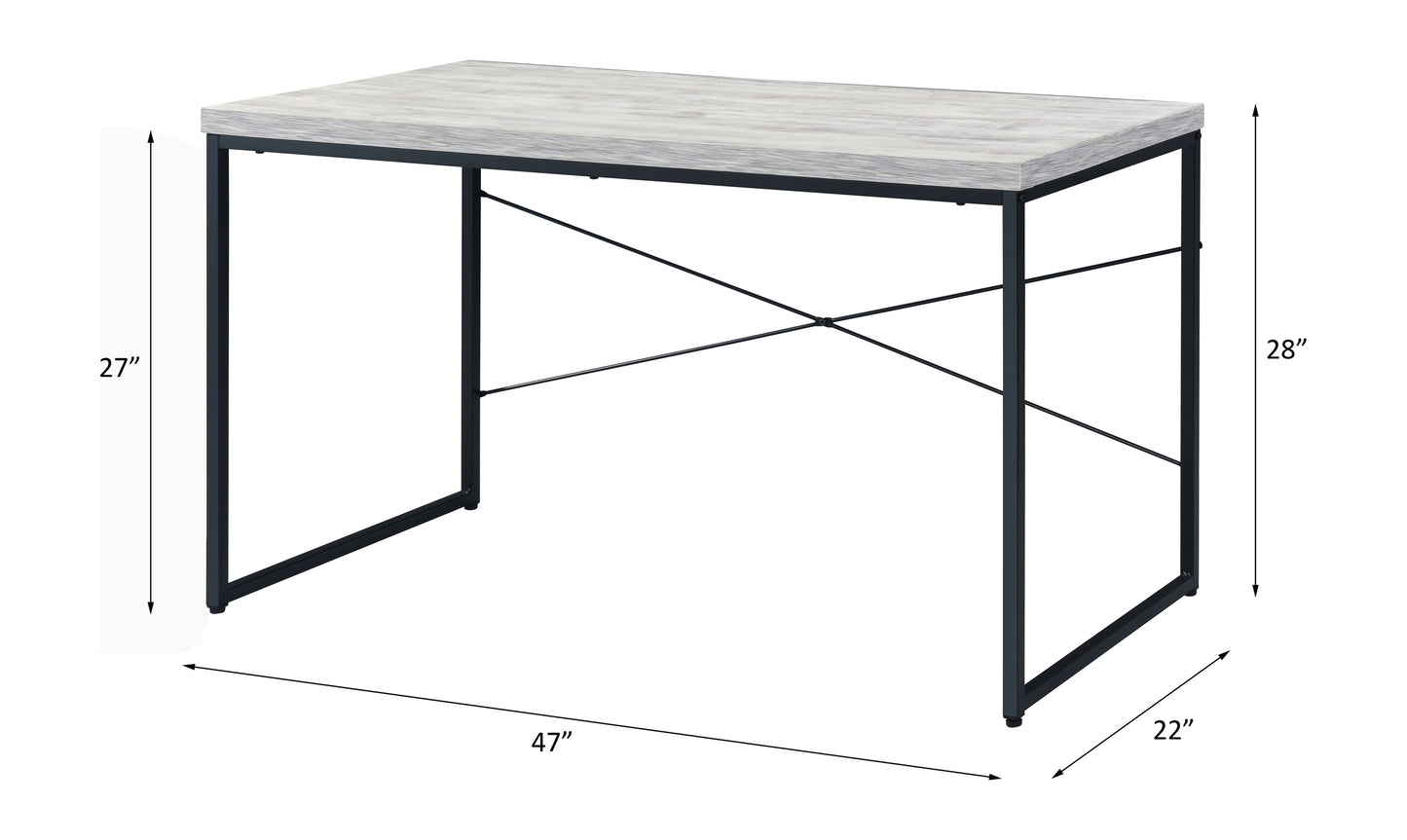 Jurgen Desk, Antique White & Black