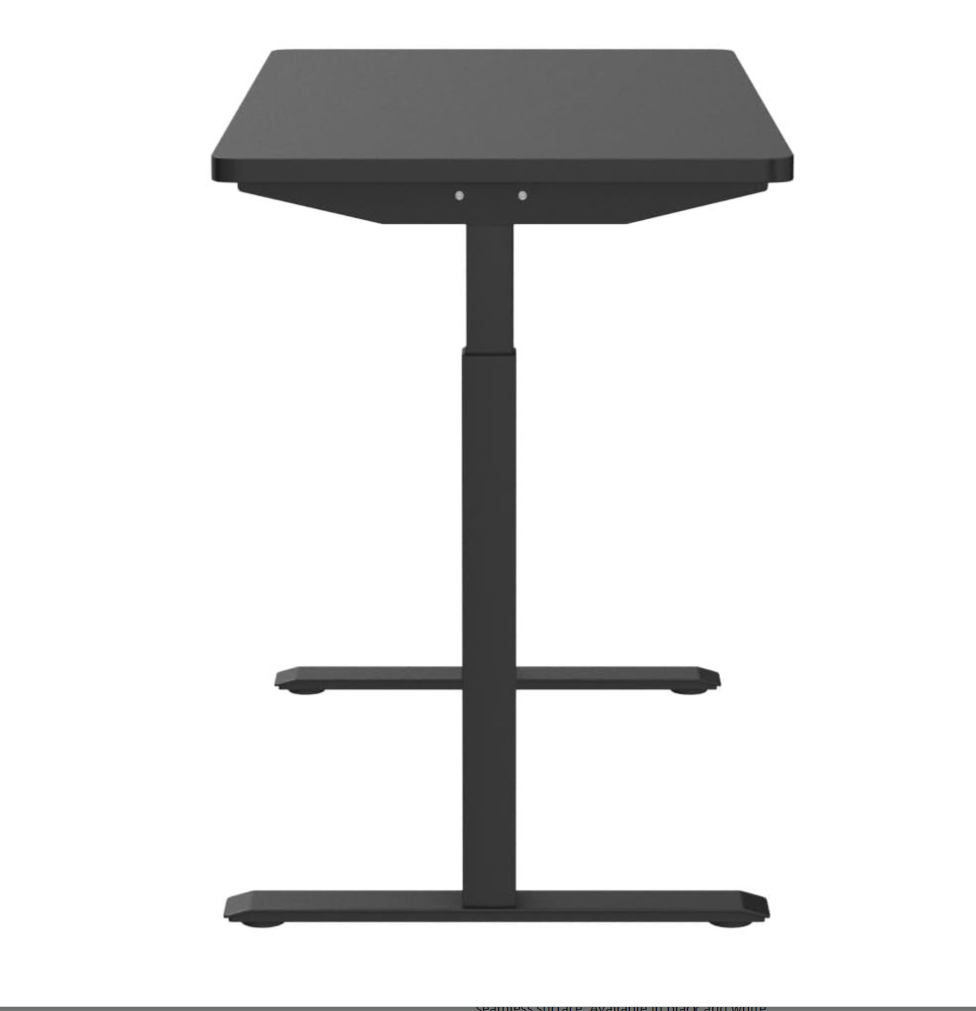 Whole Piece Electric Standing Home Office Desks - Black