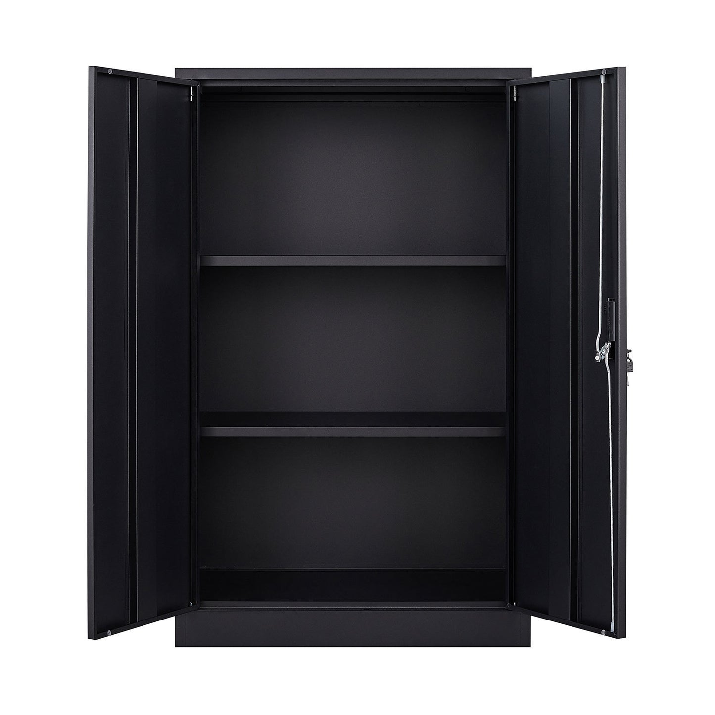 Metal Storage Cabinet with Locking Doors and Adjustable Shelf