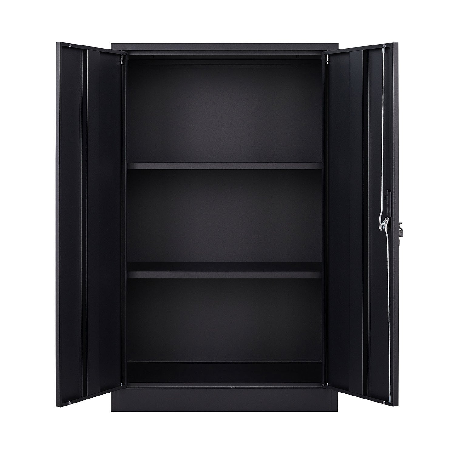 Metal Storage Cabinet with Locking Doors and Adjustable Shelf