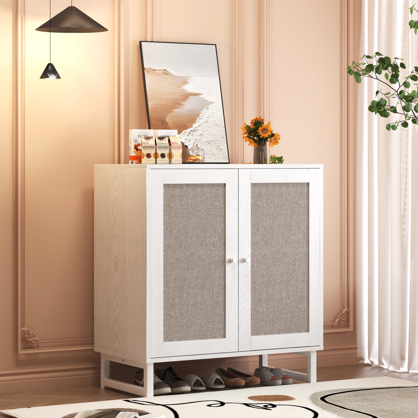 Storage Cabinet with Doors, Cabinet Sideboard Buffet Cabinet