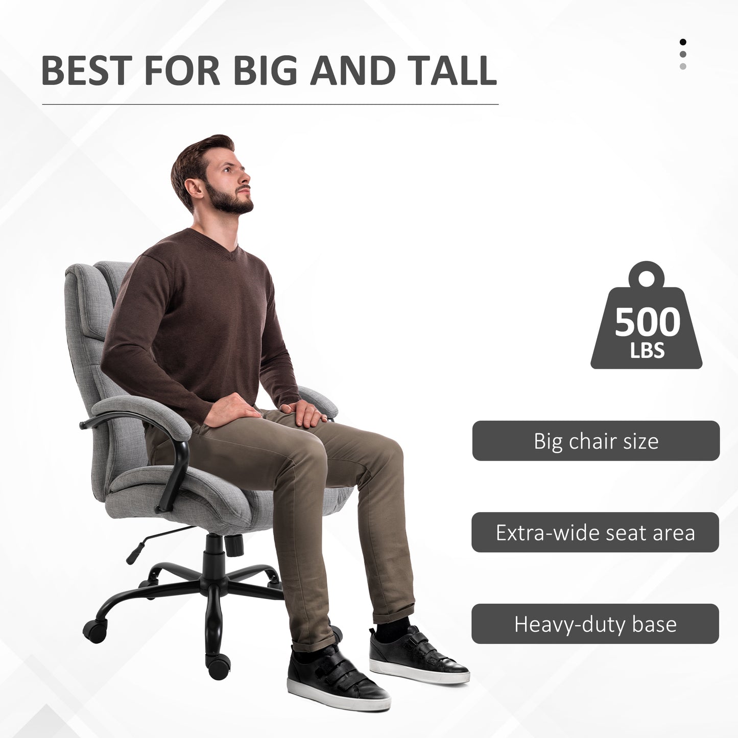 Office Chair Ergonomic Executive Computer Adjustable Height