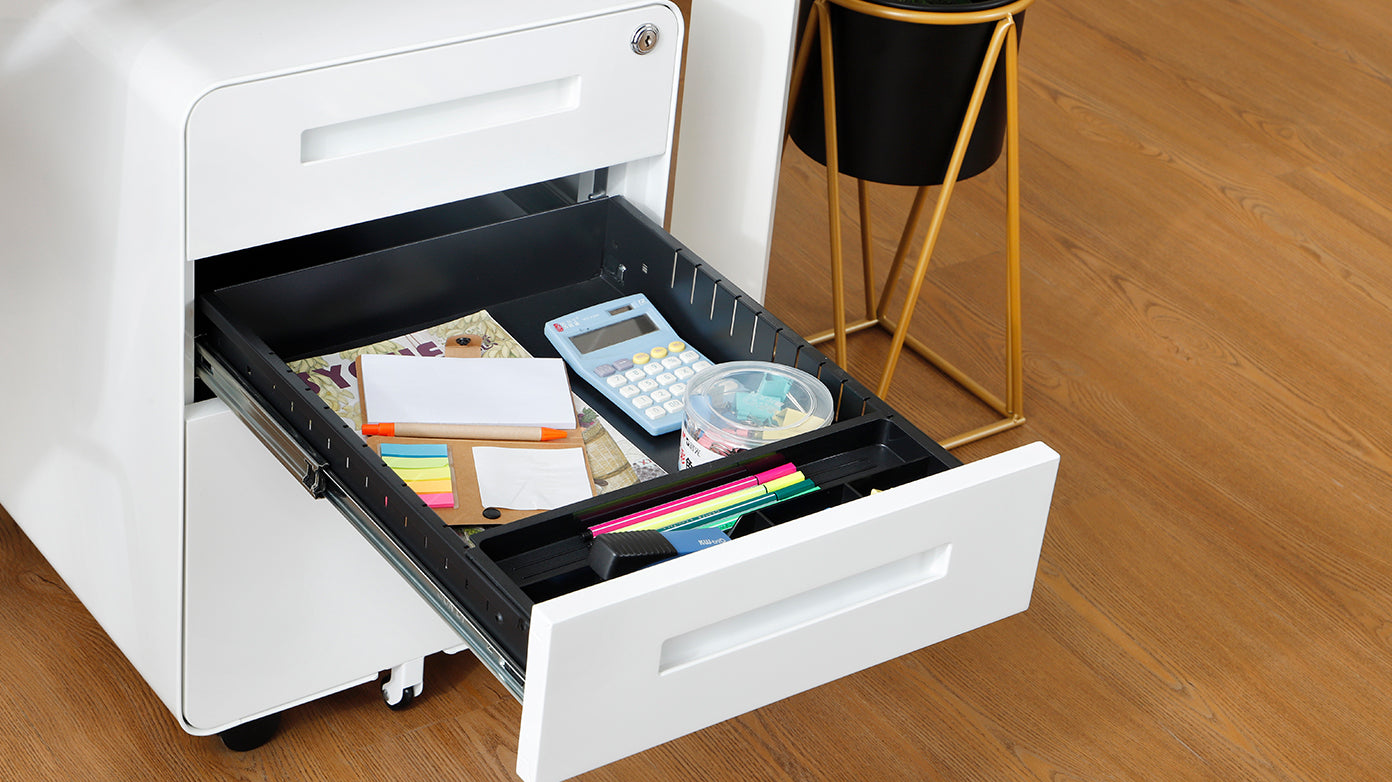 3 Drawer Mobile File Cabinet Under Desk Office, Storage