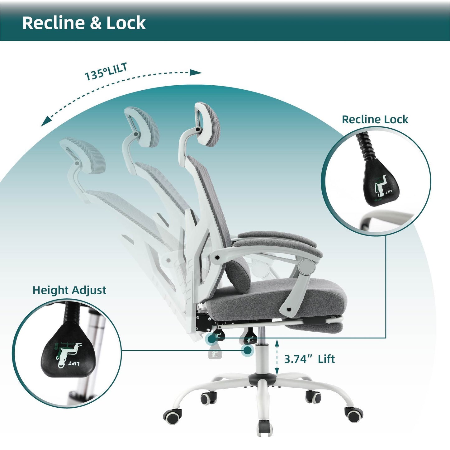 Computer Ergonomic Office Chair Lumbar Support Pillow