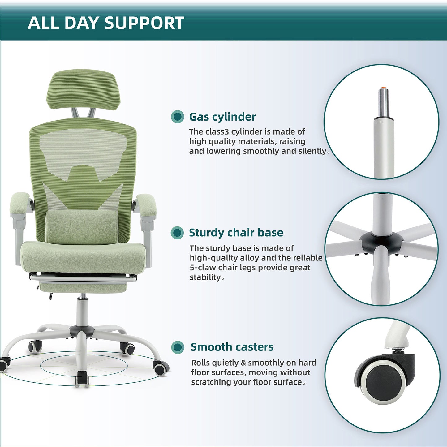 Ergonomic Office Chair Lumbar Support Pillow Computer Desk Chair