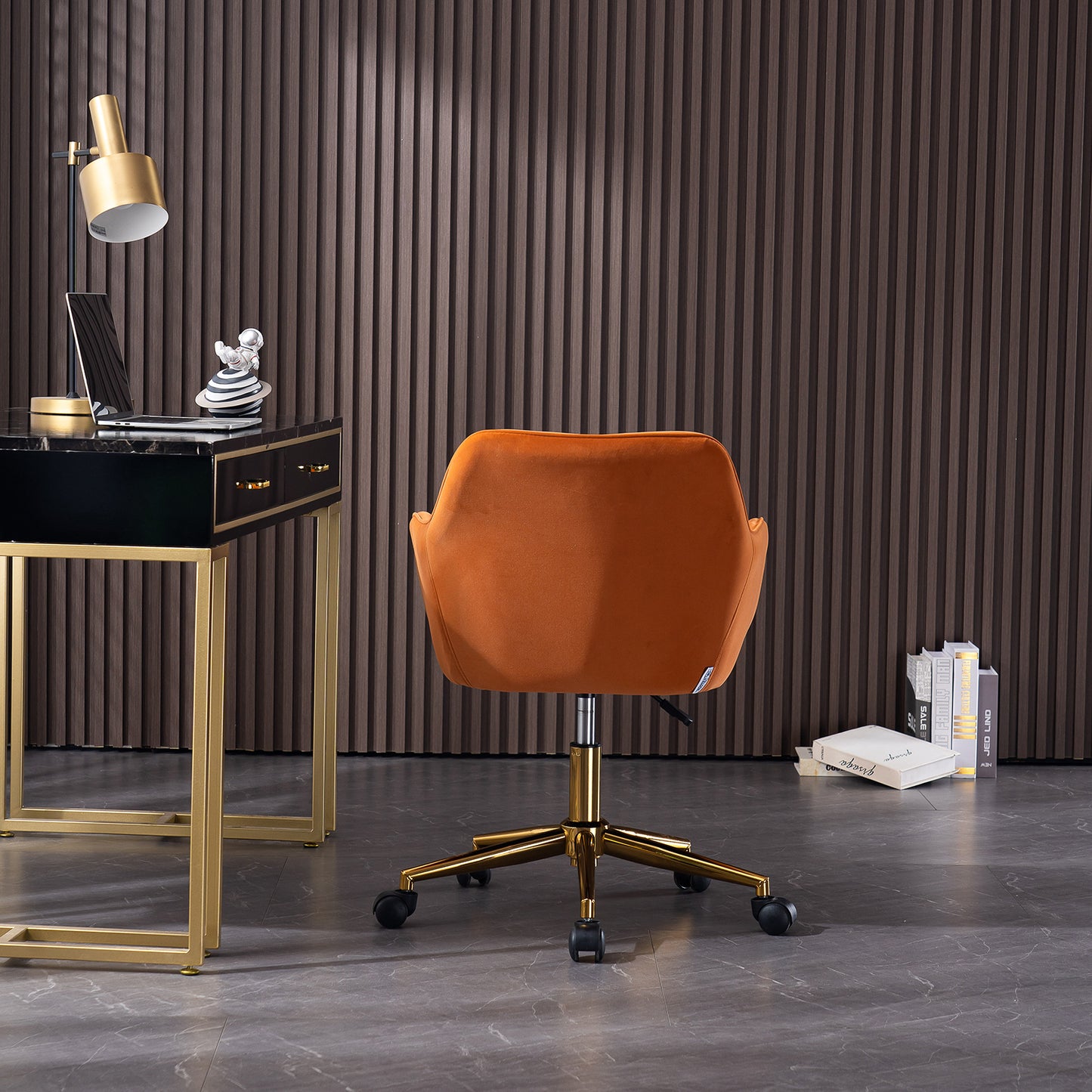 Home Office Chair Gold Metal Legs