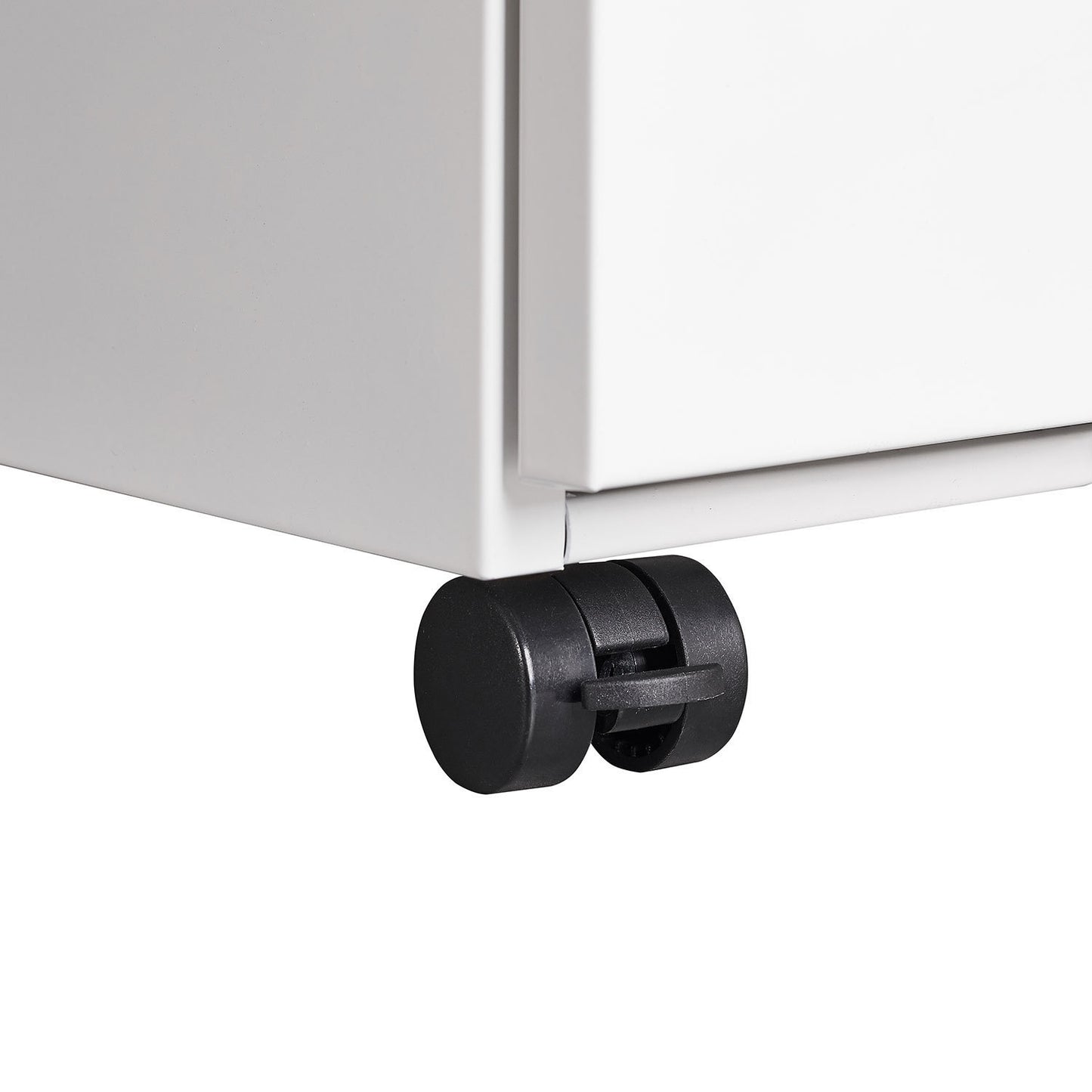 3-Drawer Mobile File Cabinet with Lock, Office Storage