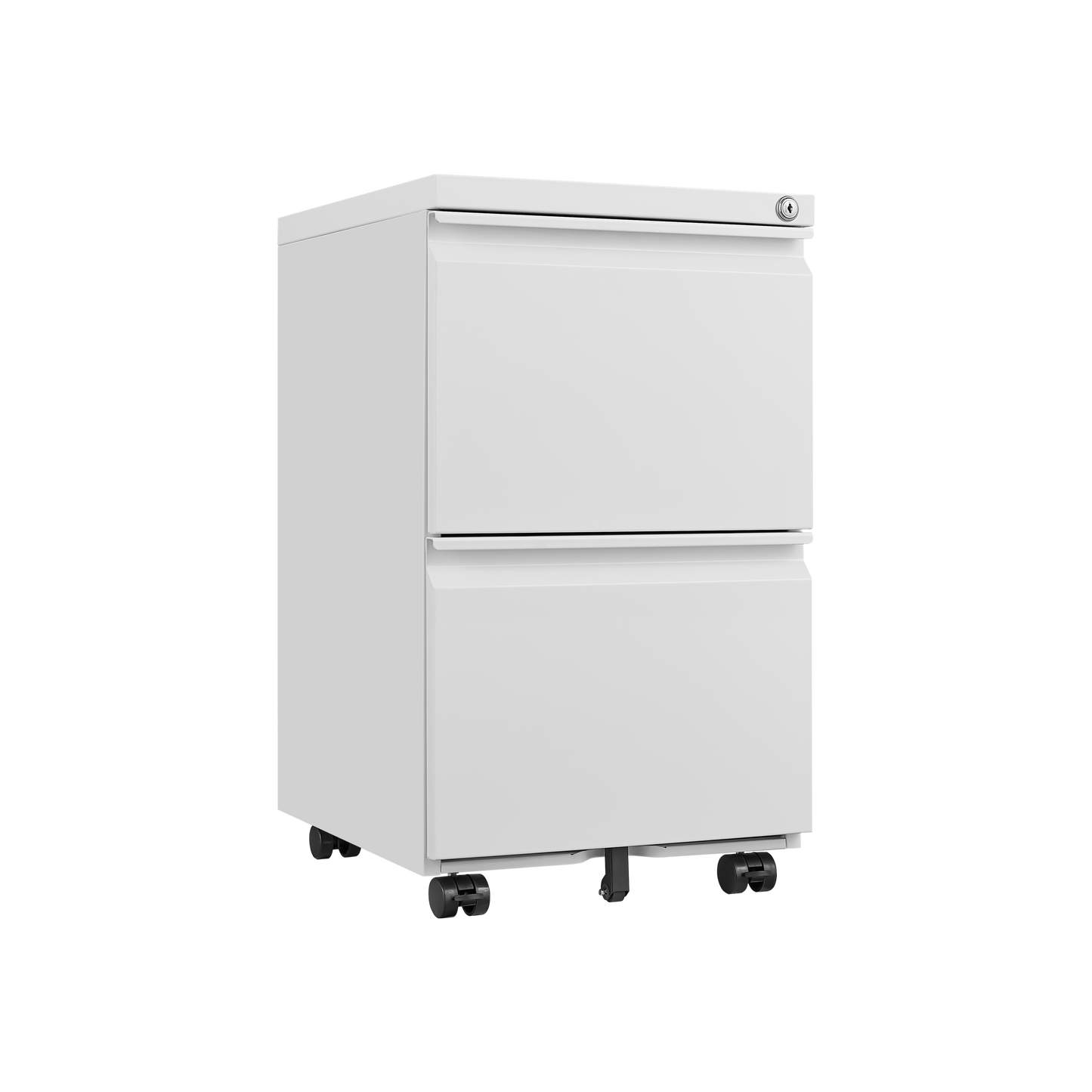 2 Drawer Mobile File Cabinet with Lock, Desk Office