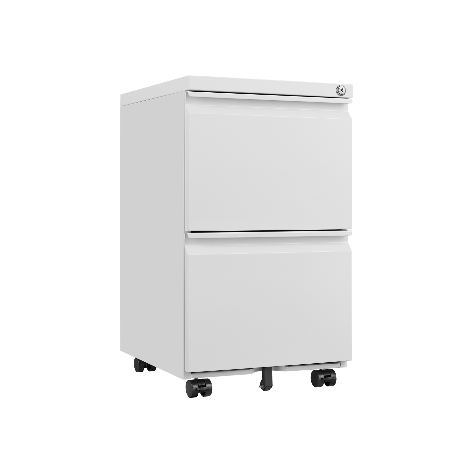 2 Drawer Mobile File Cabinet with Lock, Desk Office