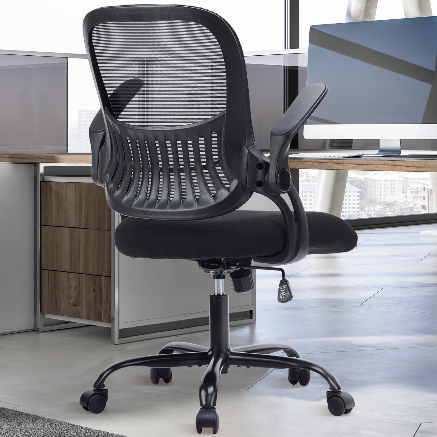 Office Mid Back Ergonomic Mesh Computer Desk