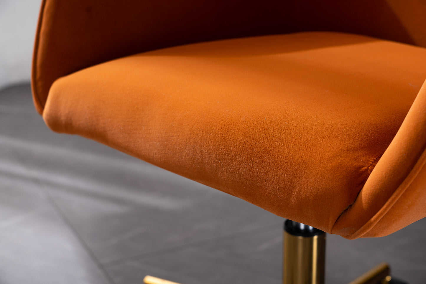 Home Office Chair Gold Metal Legs