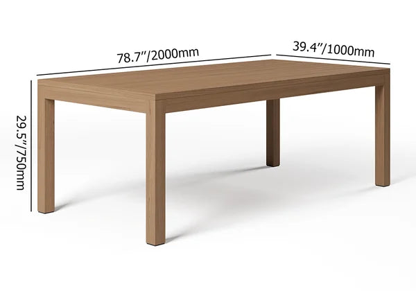 7 Pieces Outdoor Dining Set For 6 with Rectangle Table
