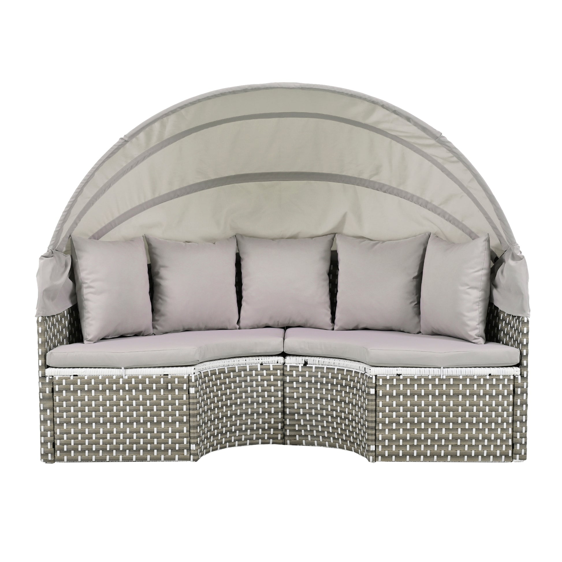 Patio Furniture Round Outdoor Sectional Sofa Set