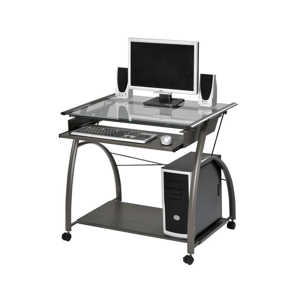 ACME Vincent Computer Desk in Pewter