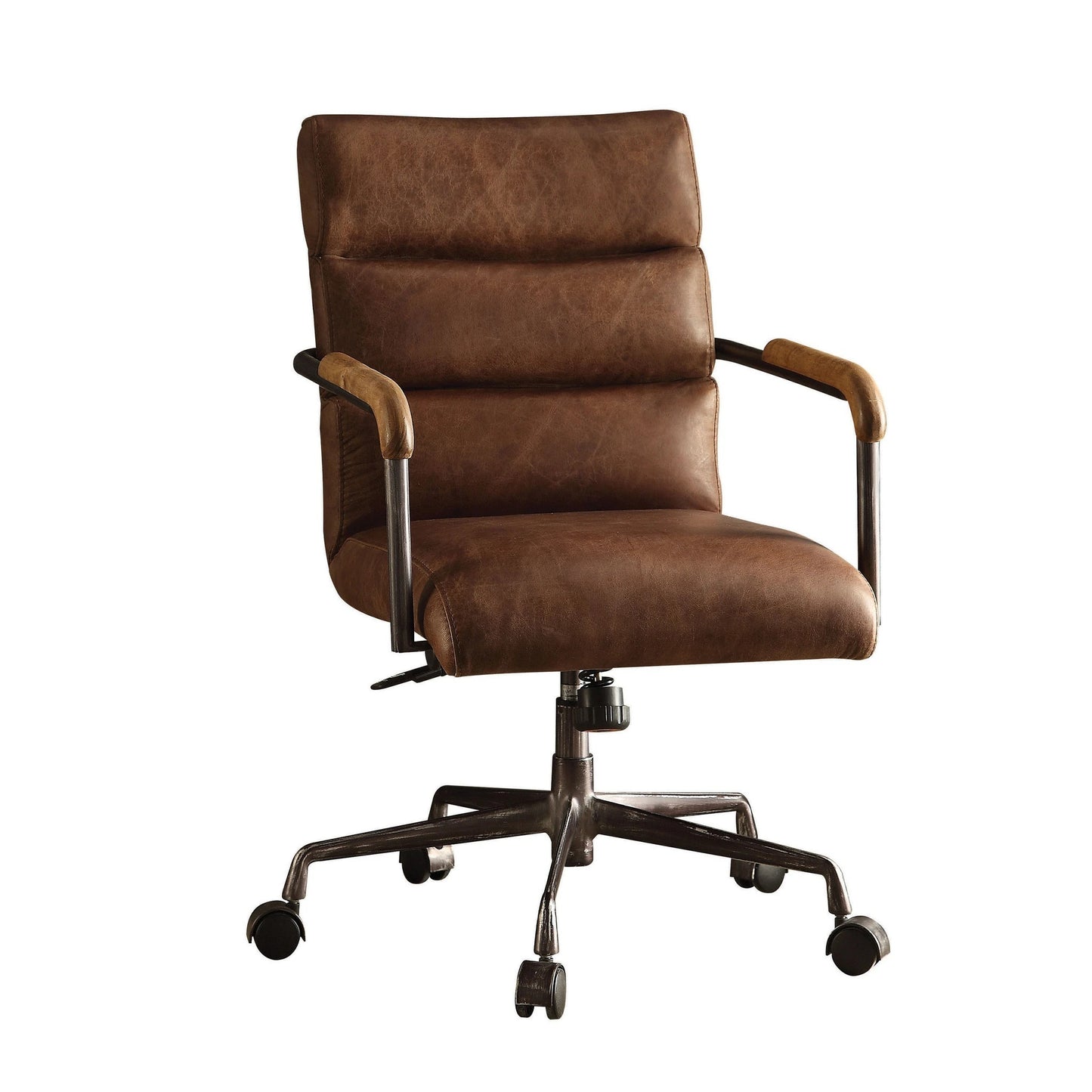 Harith Office Chair in Retro Brown Top Grain Leather