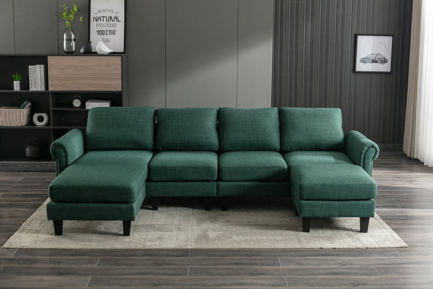 COOLMORE Accent Living Room Sofa Sectional