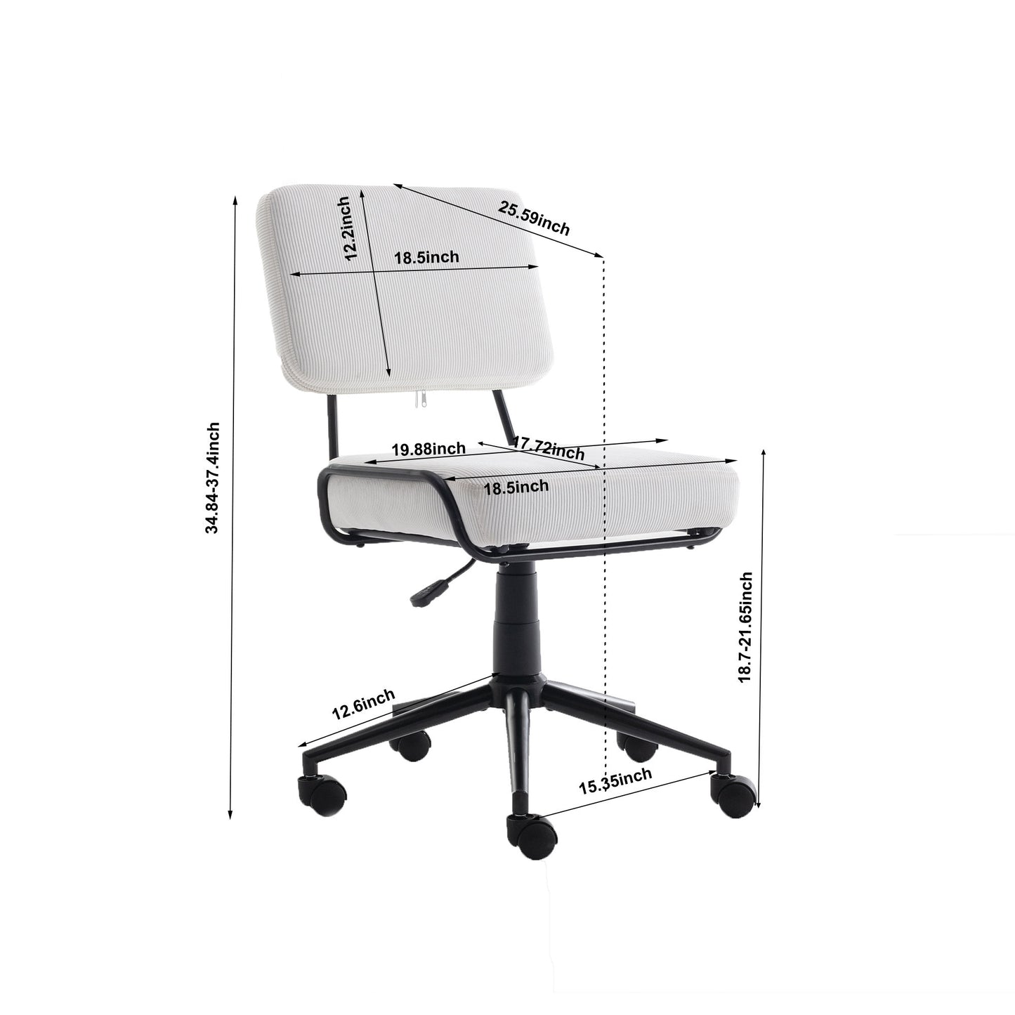Desk Task Chair Home Office Chair Adjustable Height