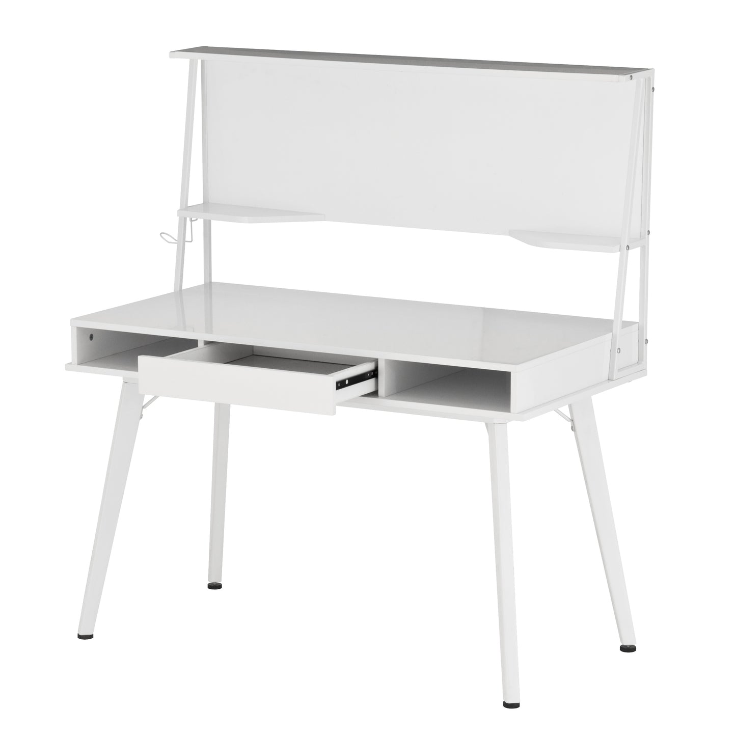 Mobili Study Computer Desk with Storage & Magnetic Dry Erase