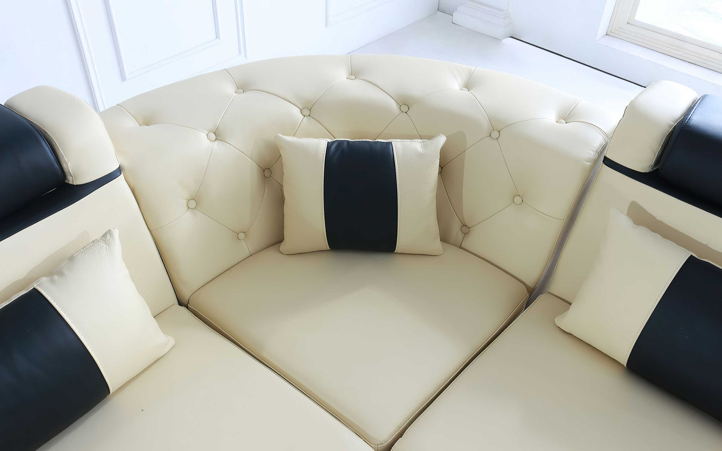 Tion Modern Sectional Sofa with LED Light