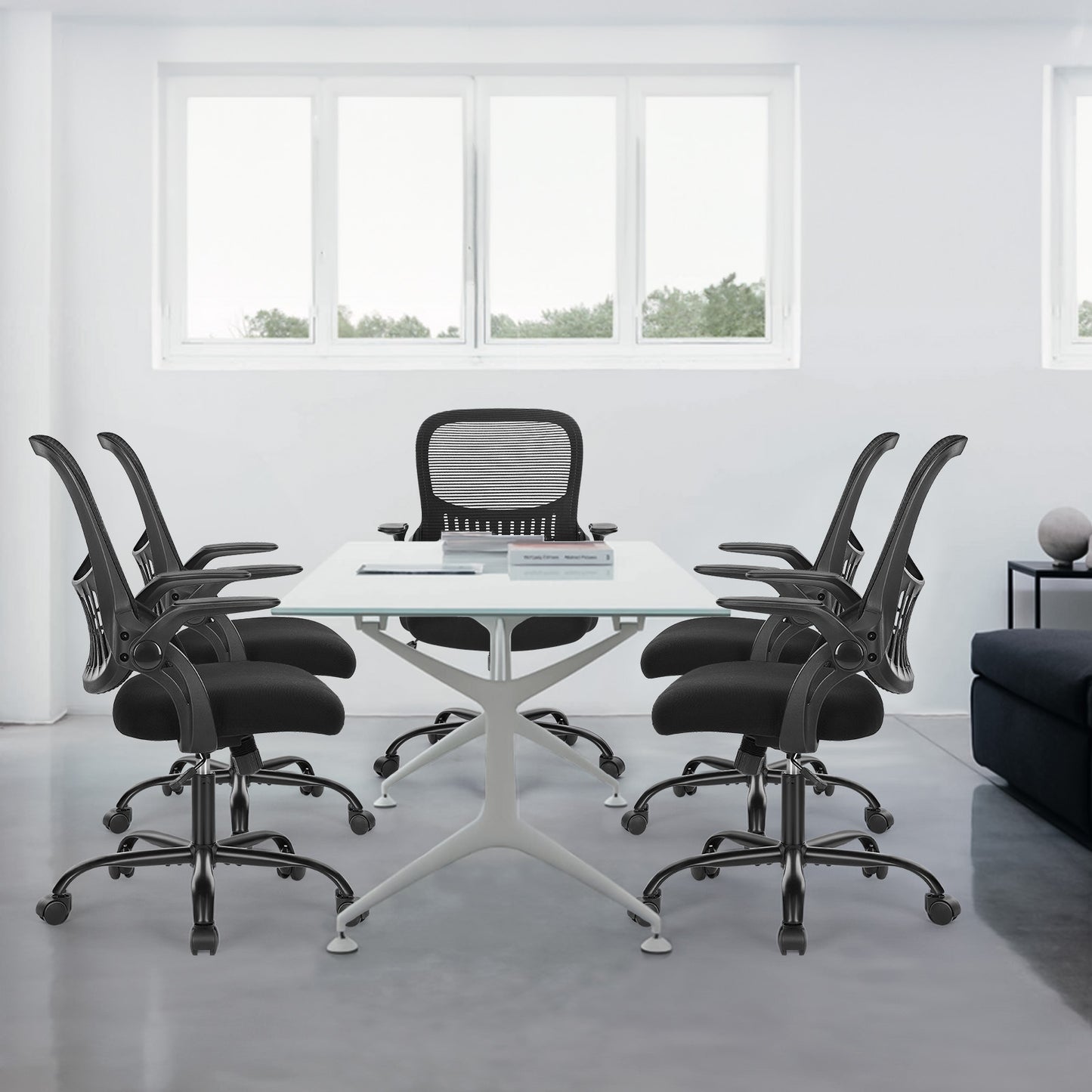 Office Mid Back Ergonomic Mesh Computer Desk