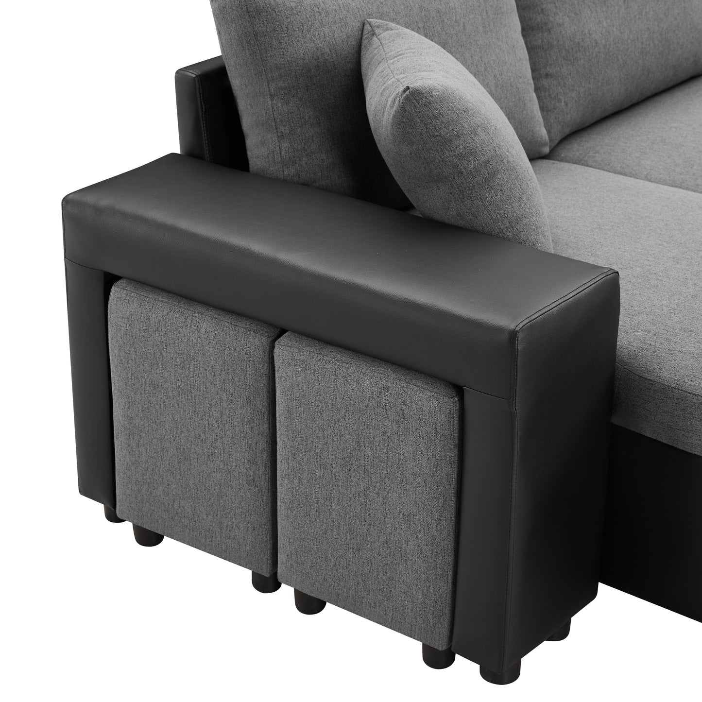 Artemax Linen Reversible Sleeper Sectional