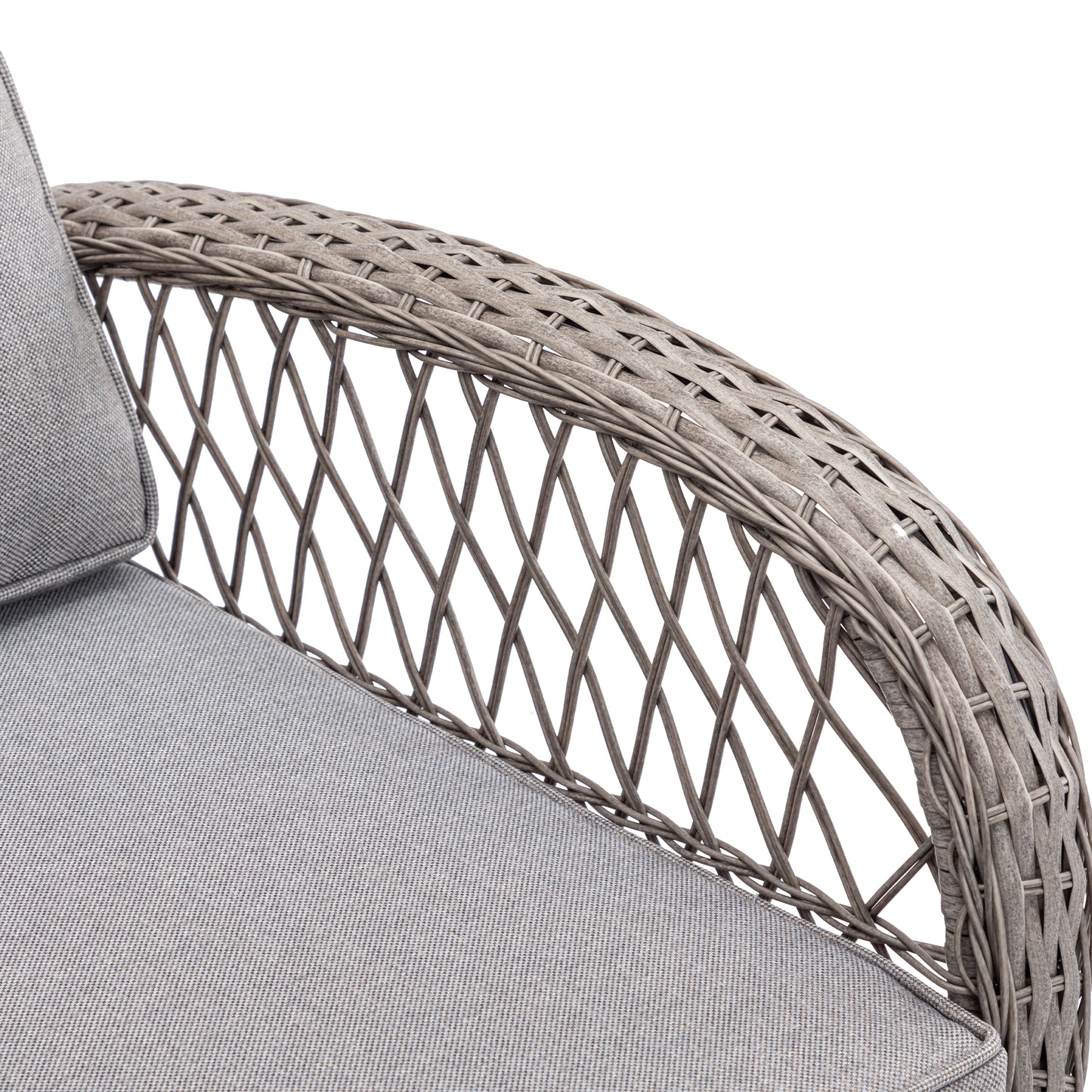 3 Pieces Outdoor Patio Chairs, 360 Degree Rocking