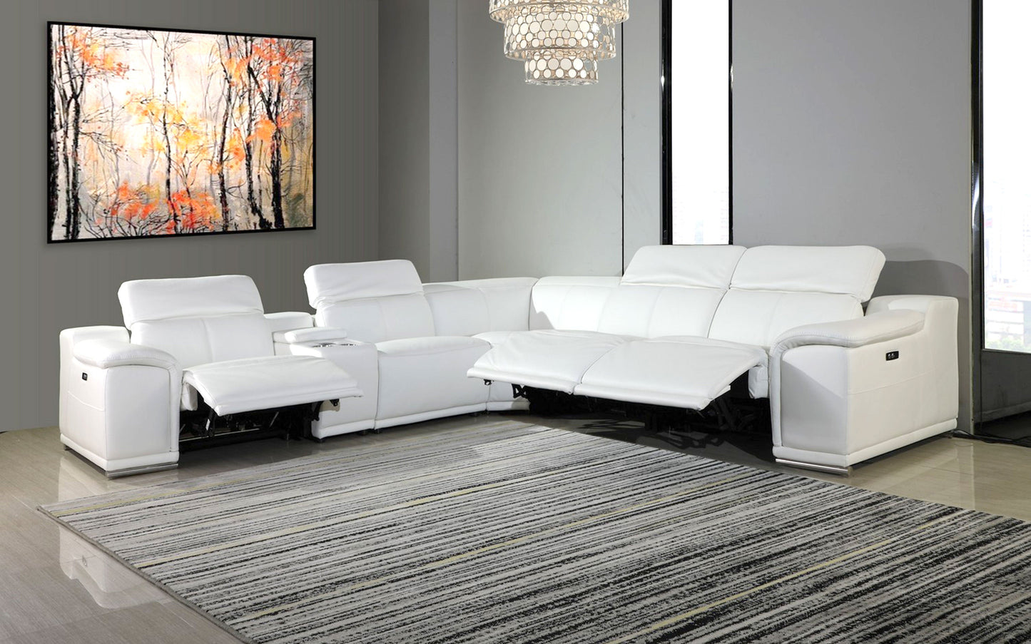 Modern Sectional with Recliner