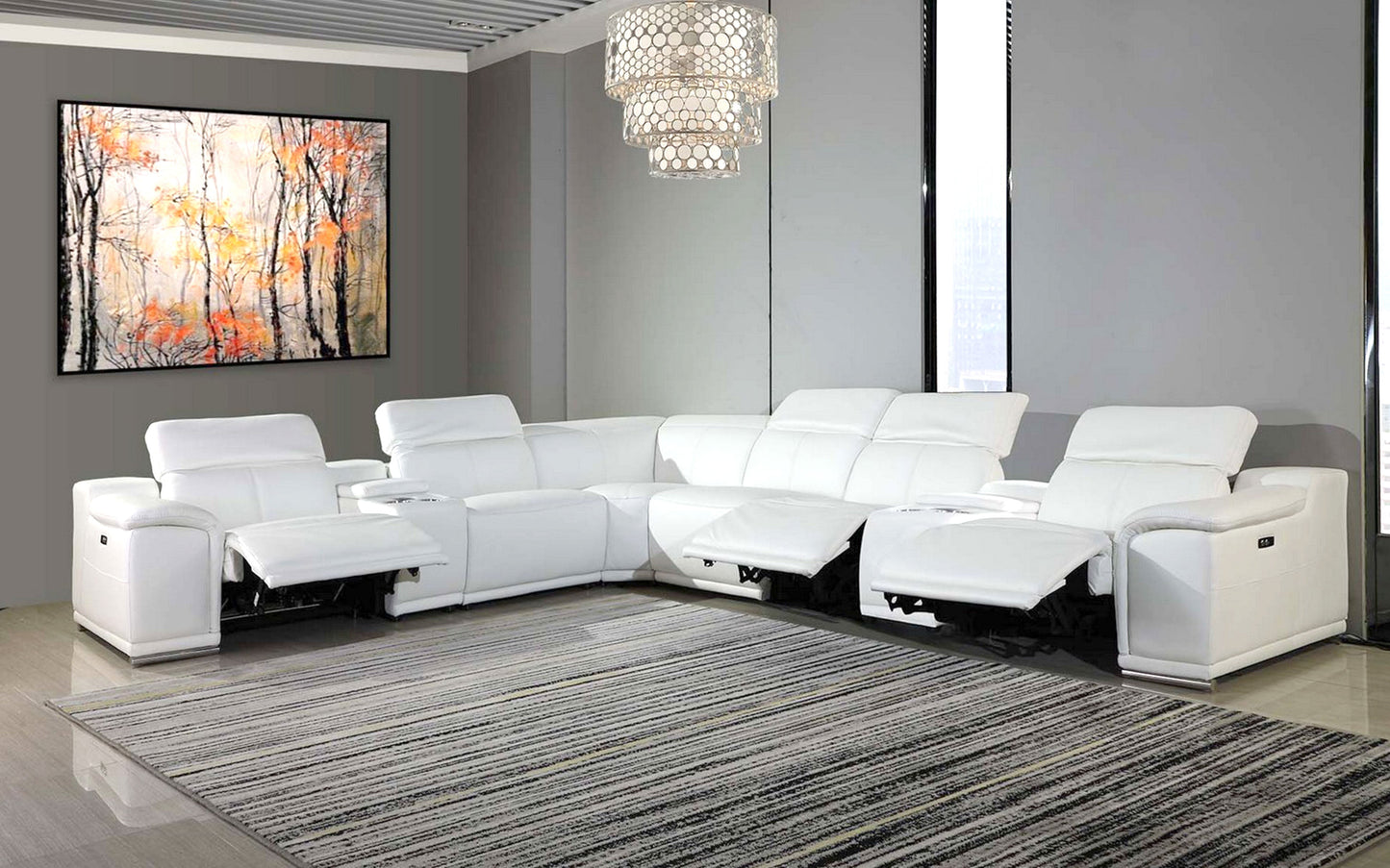 Modern Sectional with Recliner