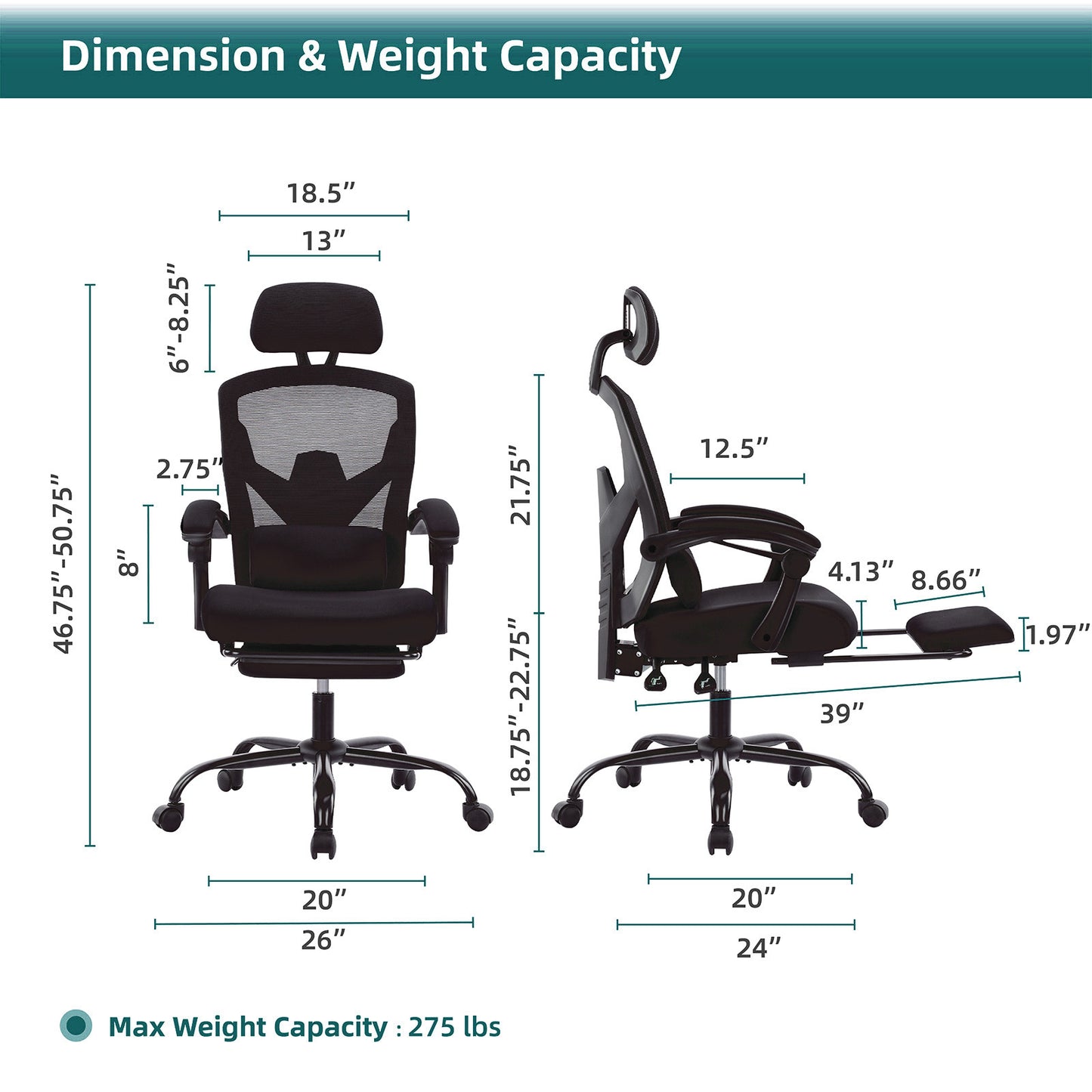 Ergonomic Office Chair Lumbar Support Pillow Computer Desk Chair